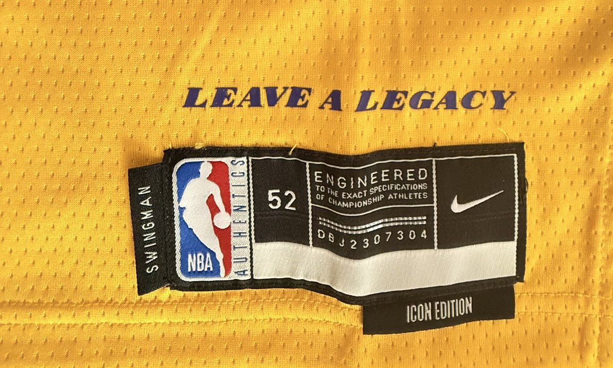 Nike LeBron James Los Angeles Nike NBA Jersey Size US XL / EU 56 / 4 - 4 Thumbnail