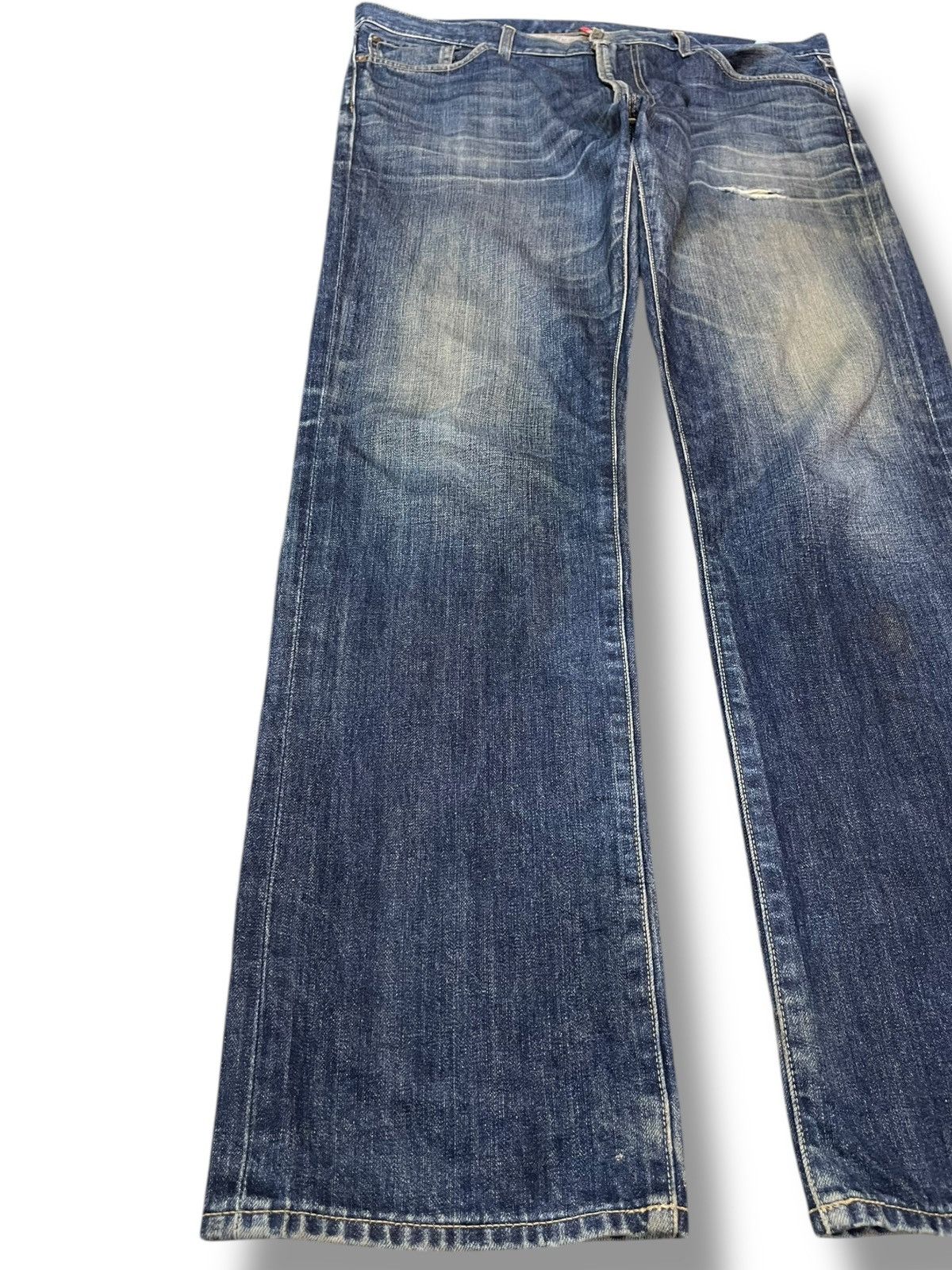 Jun Takahashi × Uniqlo Vintage UJ Mudwash Distressed Denim Size US 39 - 3 Thumbnail