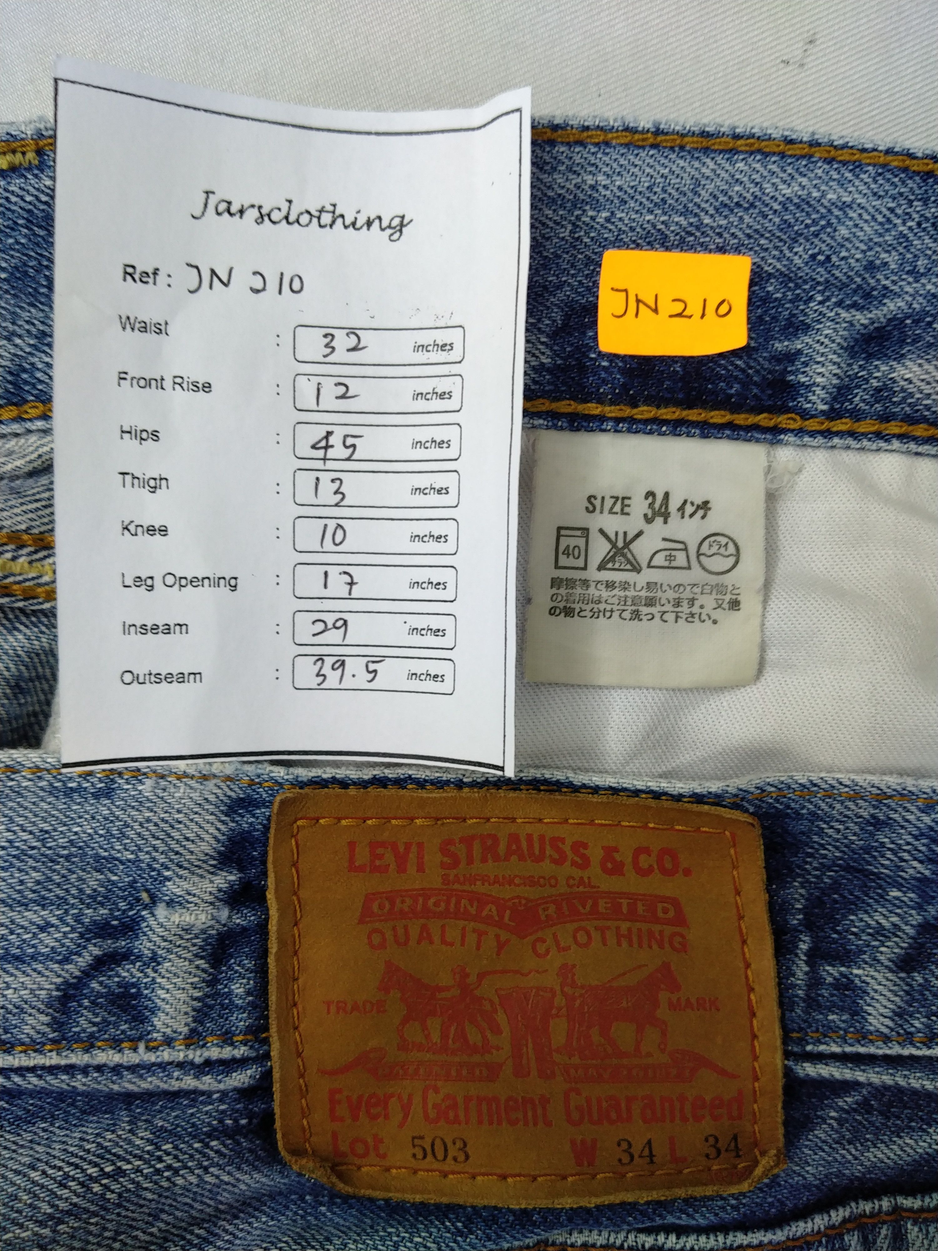 Levi's Distressed Ripped Vintage Levi's 503 Denim 32x29 -JN210 Size US 32 / EU 48 - 8 Thumbnail