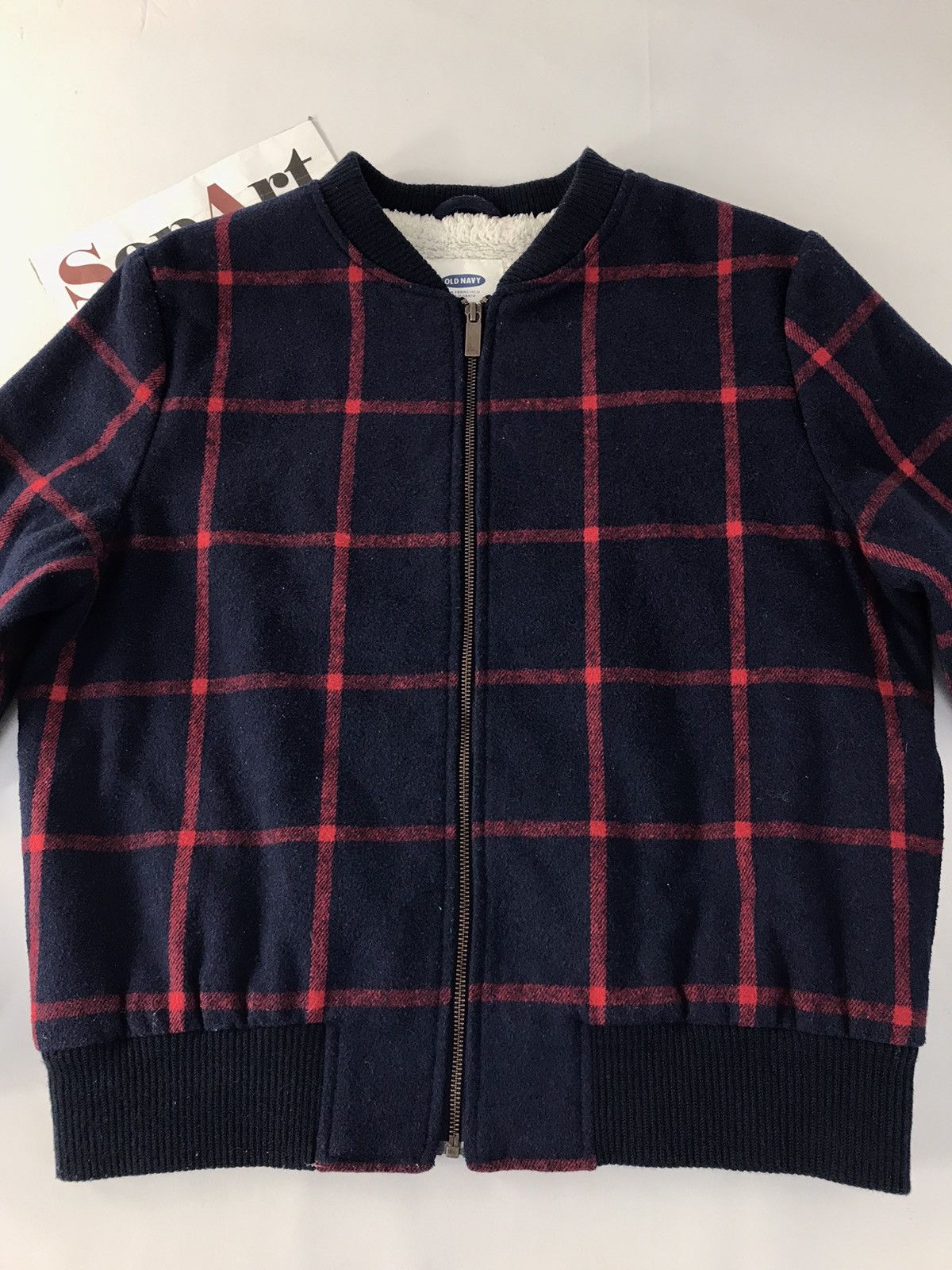 Old Navy Vintage Old Navy Bomber Jacket Design Striped Zipper Size US L / EU 52-54 / 3 - 3 Thumbnail