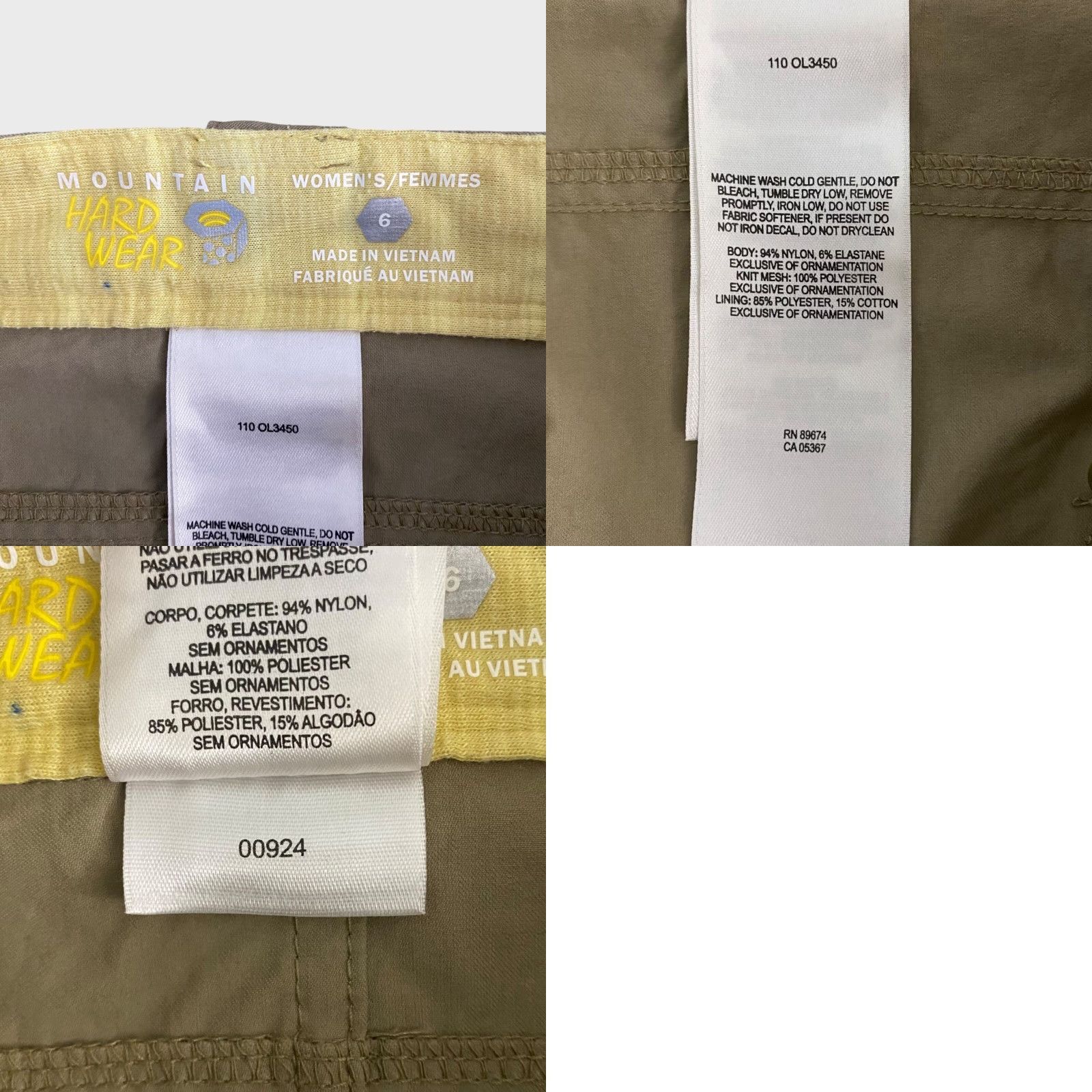 Mountain Hardwear MOUNTAIN HARDWEAR La Strada Travel Skirt Women's 6 Brown Stretch Outdoor Hiking Cargo All Seasons Size 28" / US 6 / IT 42 - 8 Thumbnail