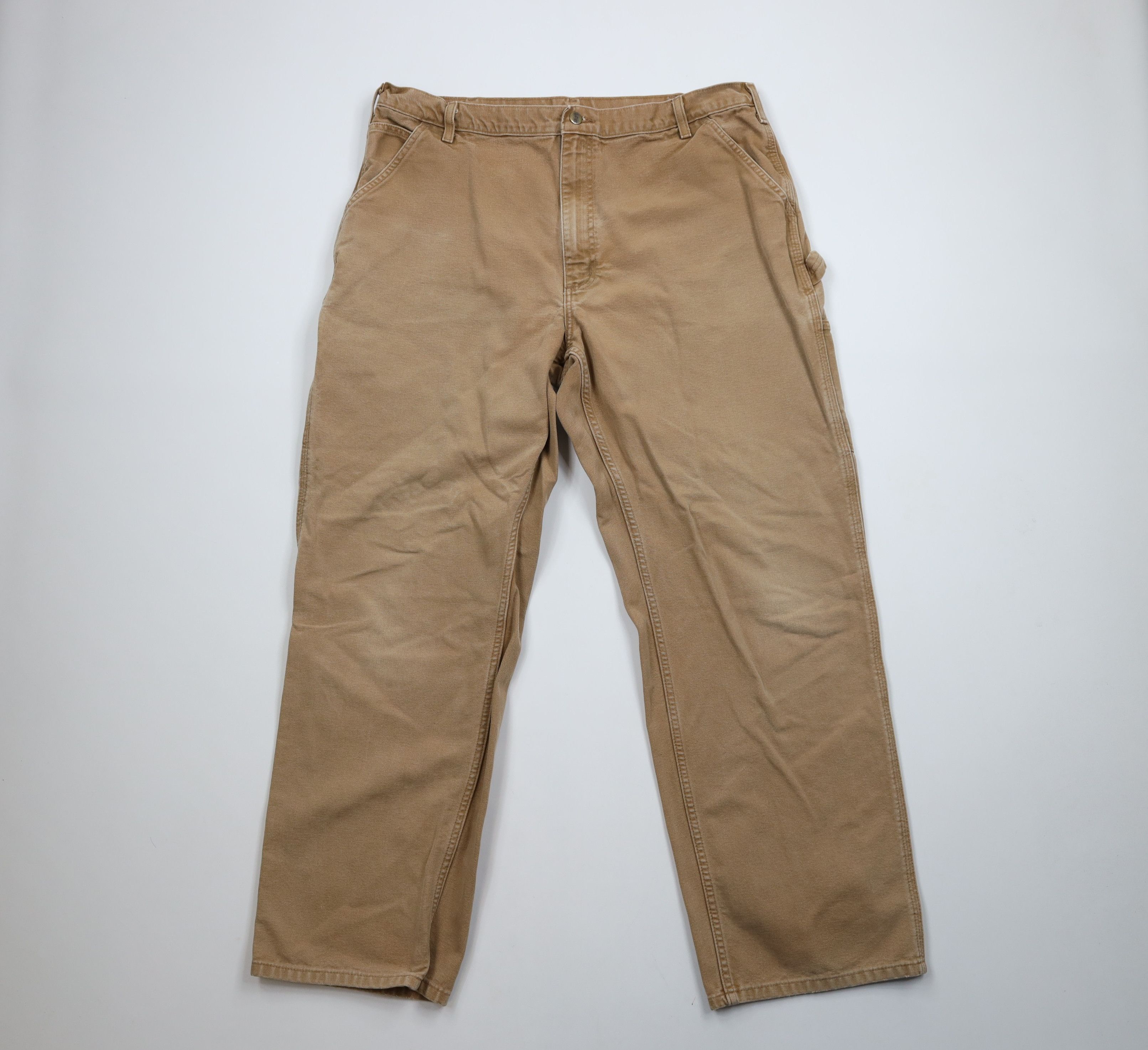 Carhartt × Vintage Vintage Y2K Carhartt Wide Leg Dungaree Pants Duck Brown Size US 40 / EU 56 - 1 Thumbnail