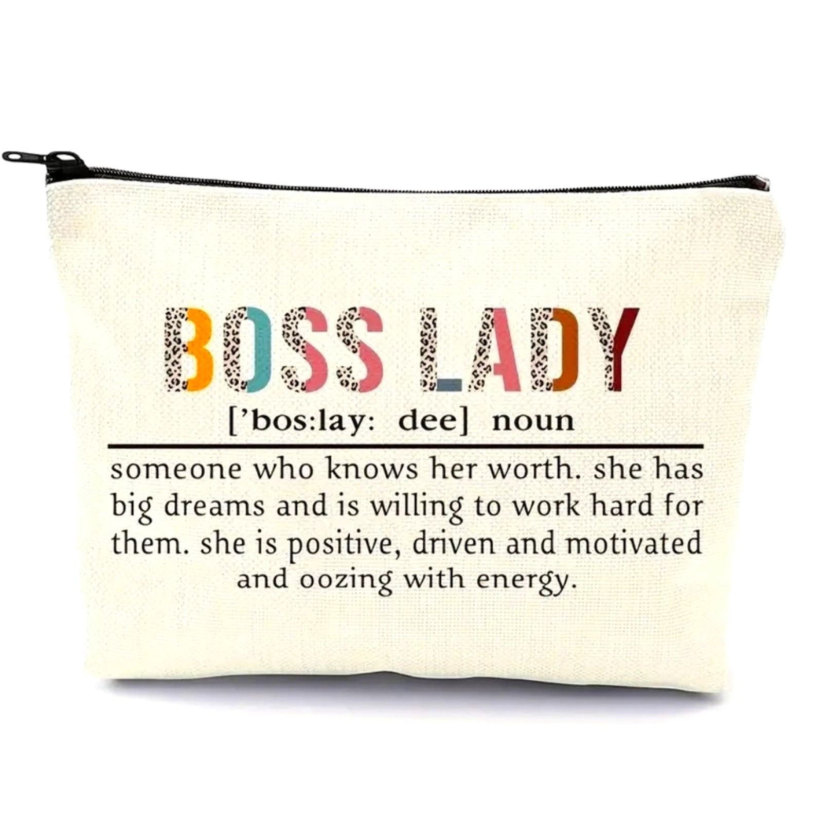 Other Boss Lady Cosmetic Bag 8" x 7" Size ONE SIZE - 2 Thumbnail
