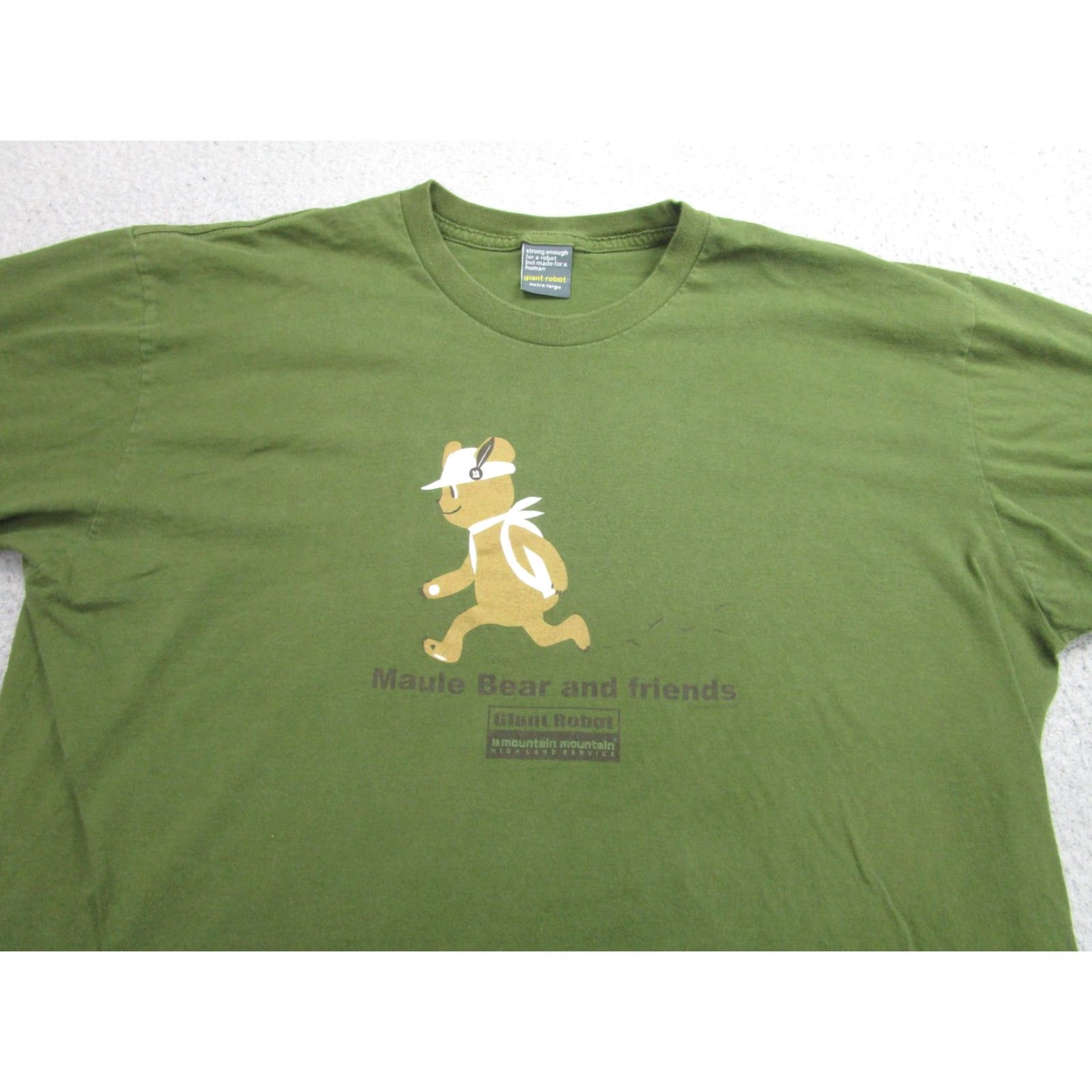 Vintage VINTAGE Giant Robot T-Shirt Men XL Green Cartoon Animals Graphic Made USA Size US XL / EU 56 / 4 - 2 Thumbnail
