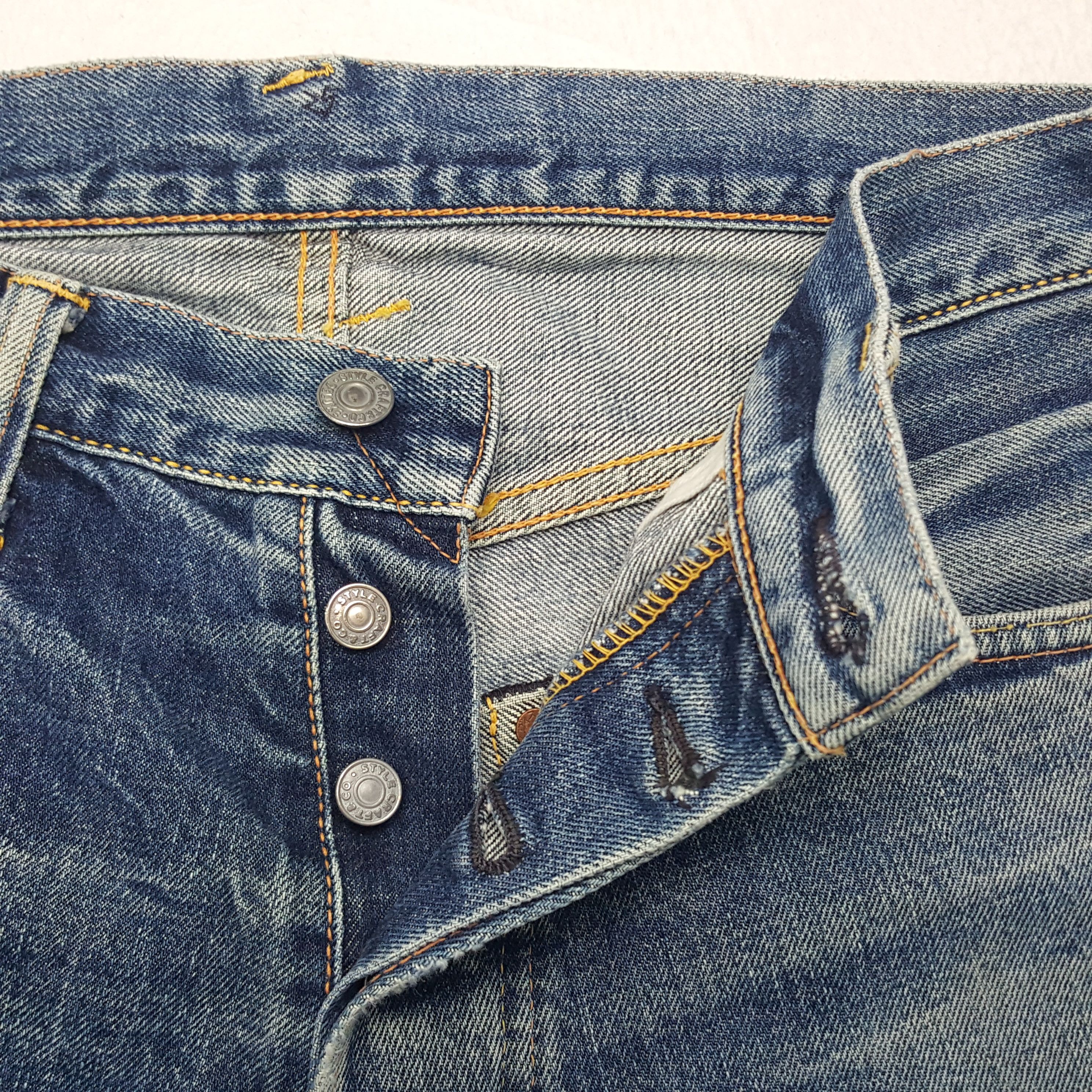 Evisu Vintage Evisu Japanese Brand Custom Art Denim Jeans Size US 31 - 7 Thumbnail