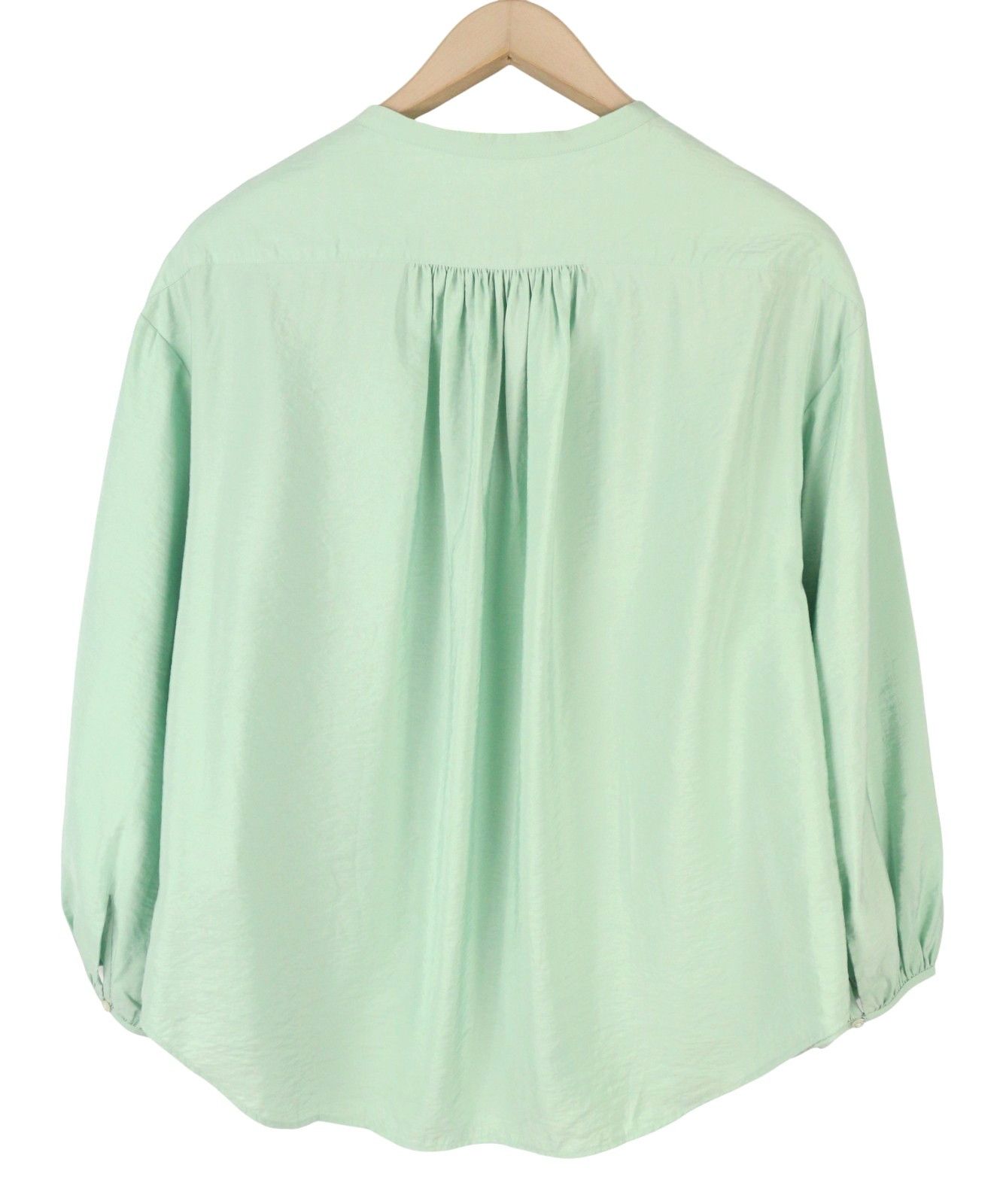 Gant POP OVER EU42 Porcelain Green V-Neck Blouse 87536 Size XL / US 12-14 / IT 48-50 - 2 Thumbnail