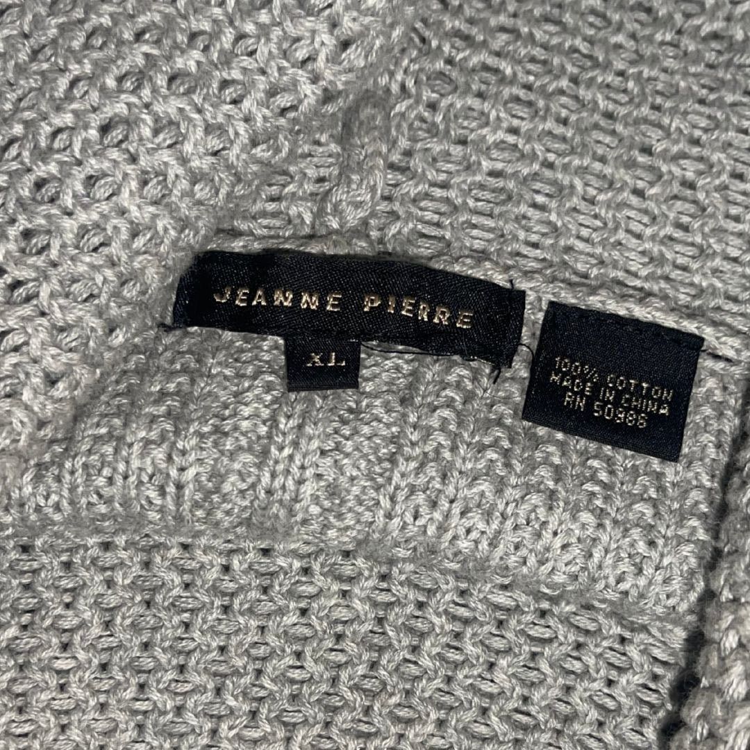 Other Jeanne Pierre Chunky Knit Turtle Cowl Neck Sweater Gray XL Size XL / US 12-14 / IT 48-50 - 3 Thumbnail