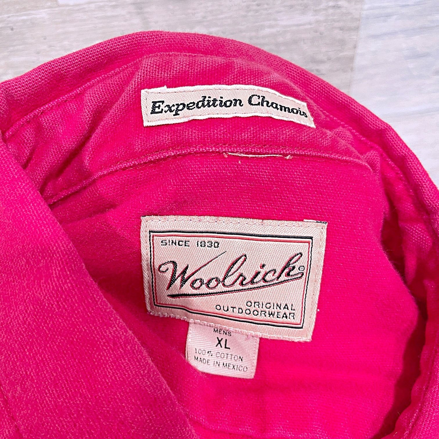 Woolrich Woolen Mills Woolrich Expedition Chamois Cloth Shirt Red Vintage Mens XL Size US XL / EU 56 / 4 - 5 Thumbnail