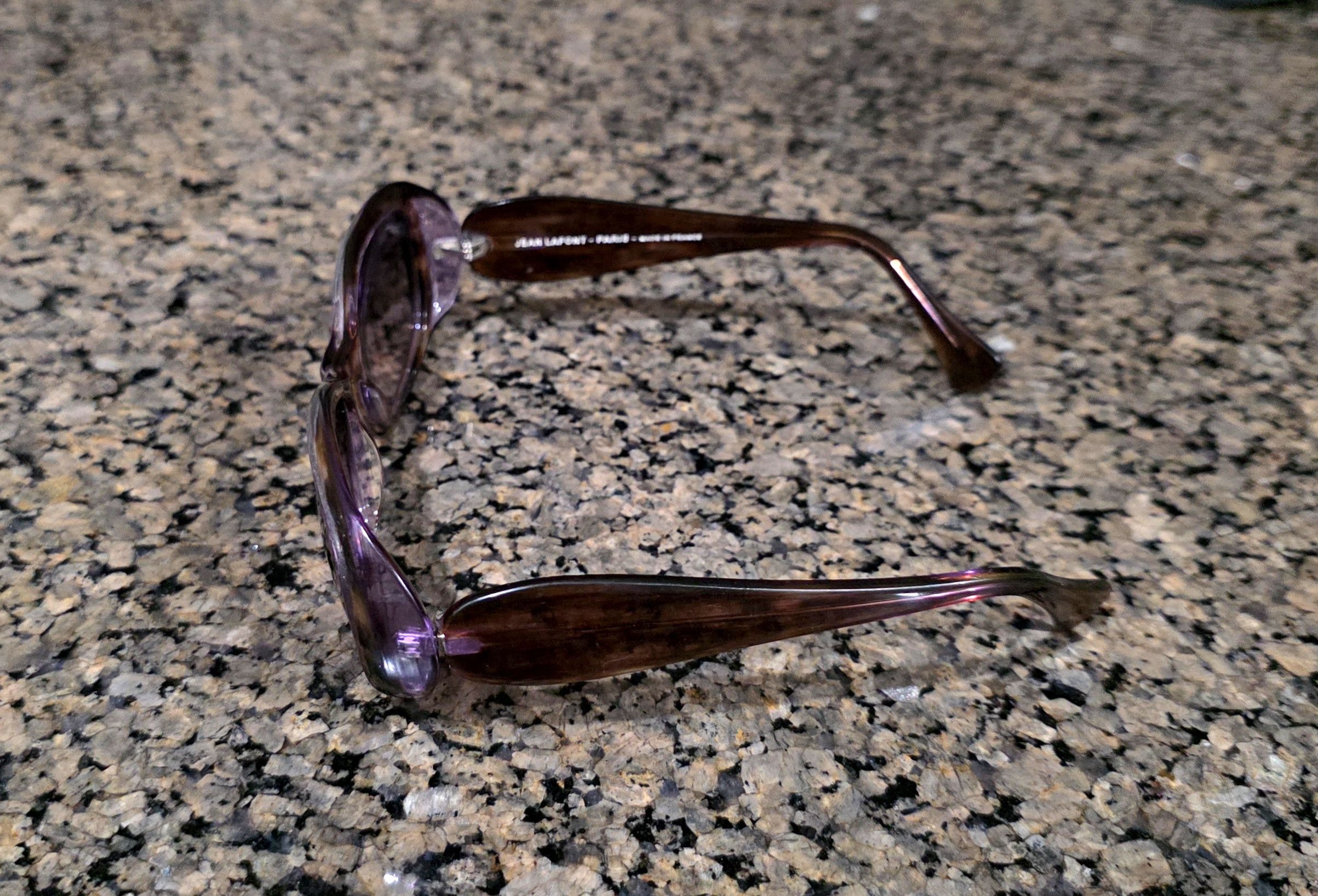 Other Jean Lafont Paris Sunglasses FAUVE 791 Striped Brown France Size ONE SIZE - 3 Thumbnail