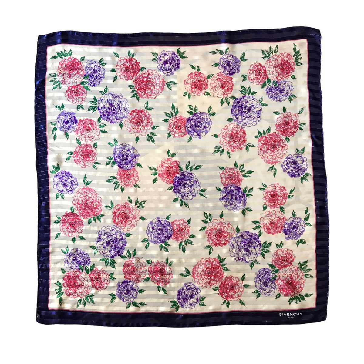 Givenchy Givenchy Paris Authentic Vintage Floral Silk Scarf Size ONE SIZE - 1 Thumbnail