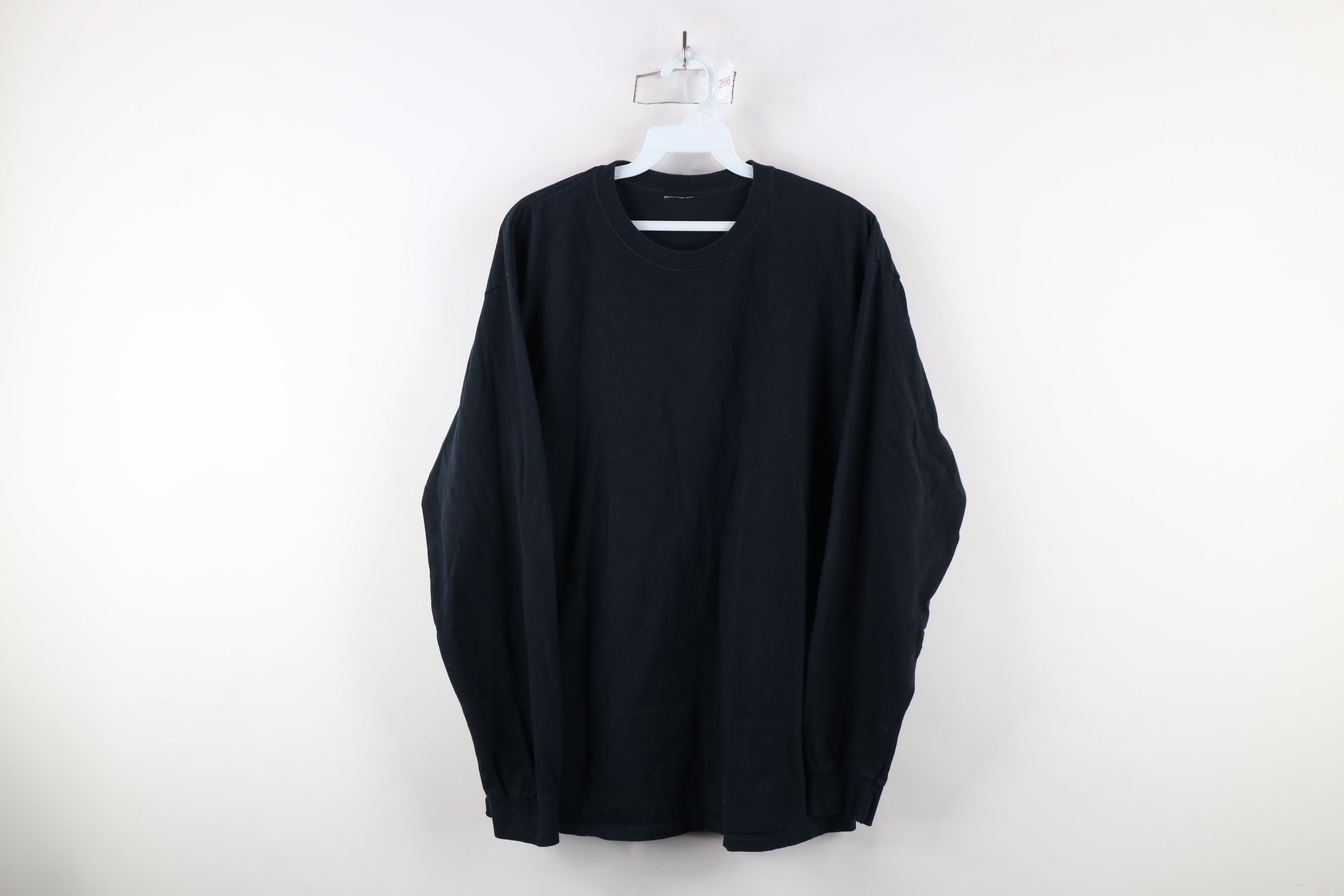 Vintage Vintage 90s Streetwear Long Sleeve T-Shirt Black Cotton Size US L / EU 52-54 / 3 - 1 Thumbnail