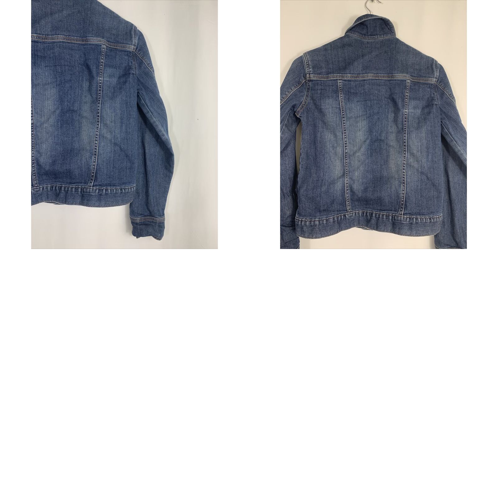 Eddie Bauer VINTAGE Eddie Bauer Button Down Jean Jacket Womens XS Denim Blue Collared Size 26" / US 2 / IT 38 - 9 Thumbnail