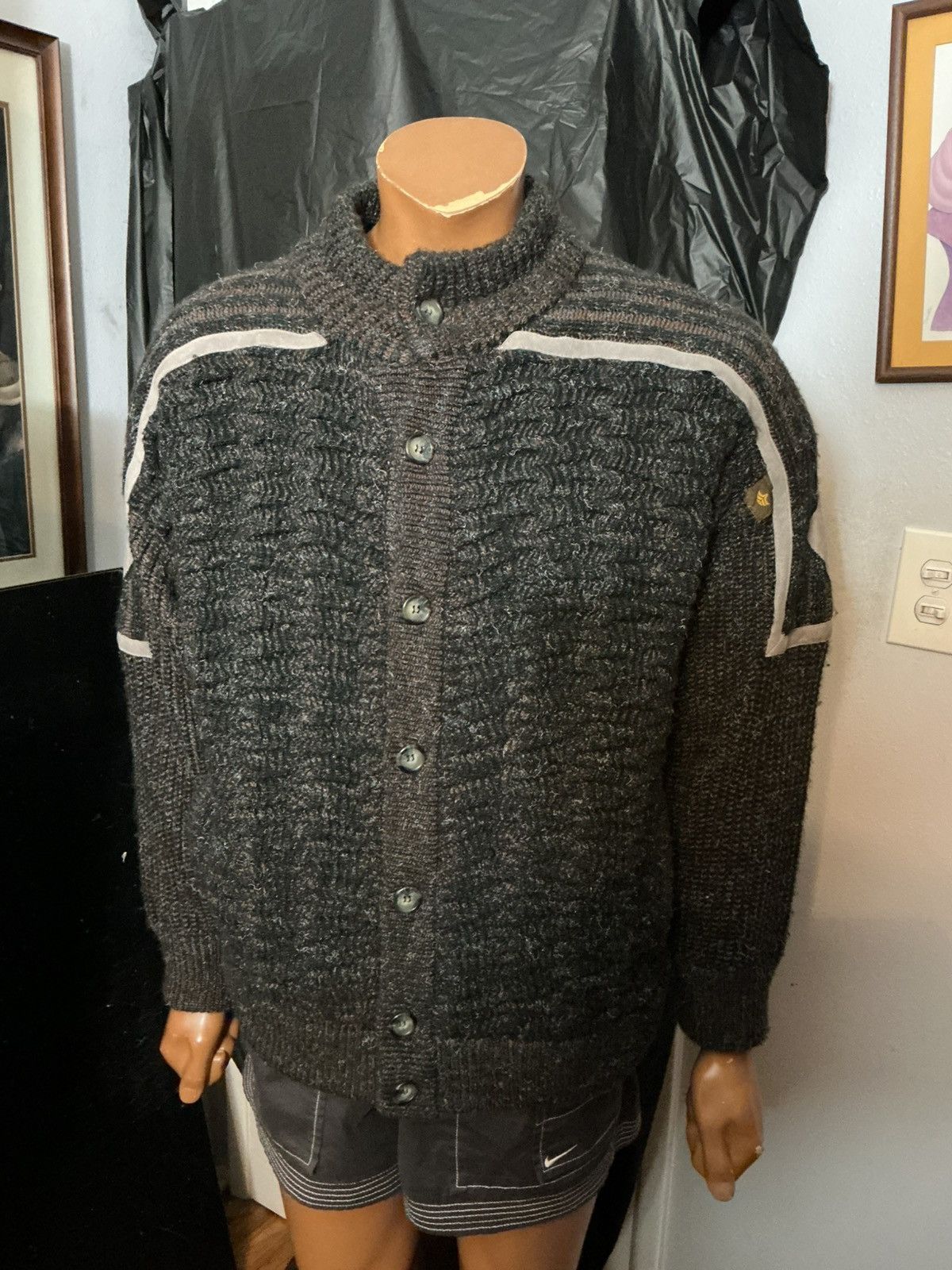 Vintage Vintage Claude Reyner Paris Chunky Knit Cardigan Sweater Size US M / EU 48-50 / 2 - 9 Thumbnail