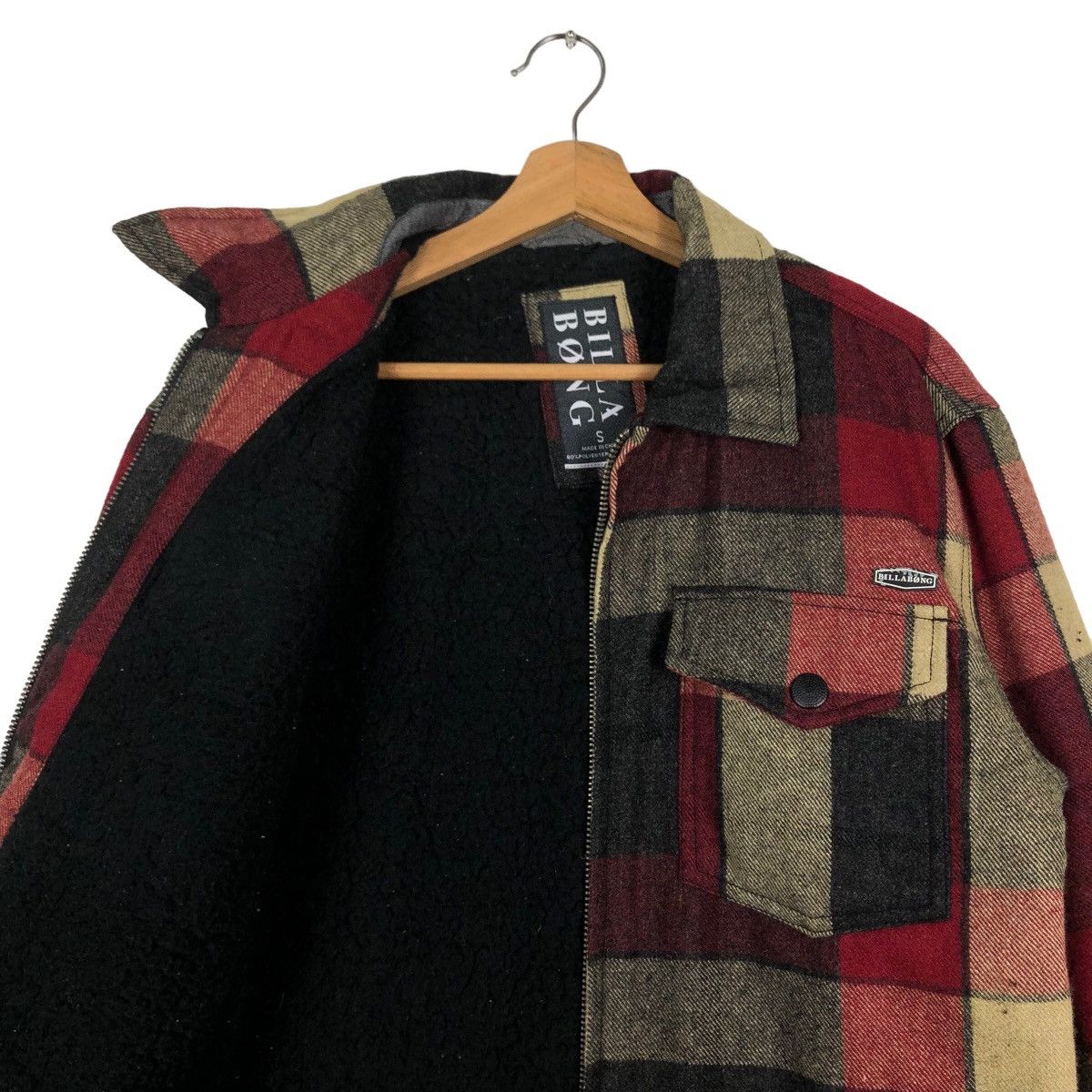 Flannel 🔥90’s Vintage Flannel Wool Jacket Billabong Tartan Design Size US S / EU 44-46 / 1 - 9 Thumbnail