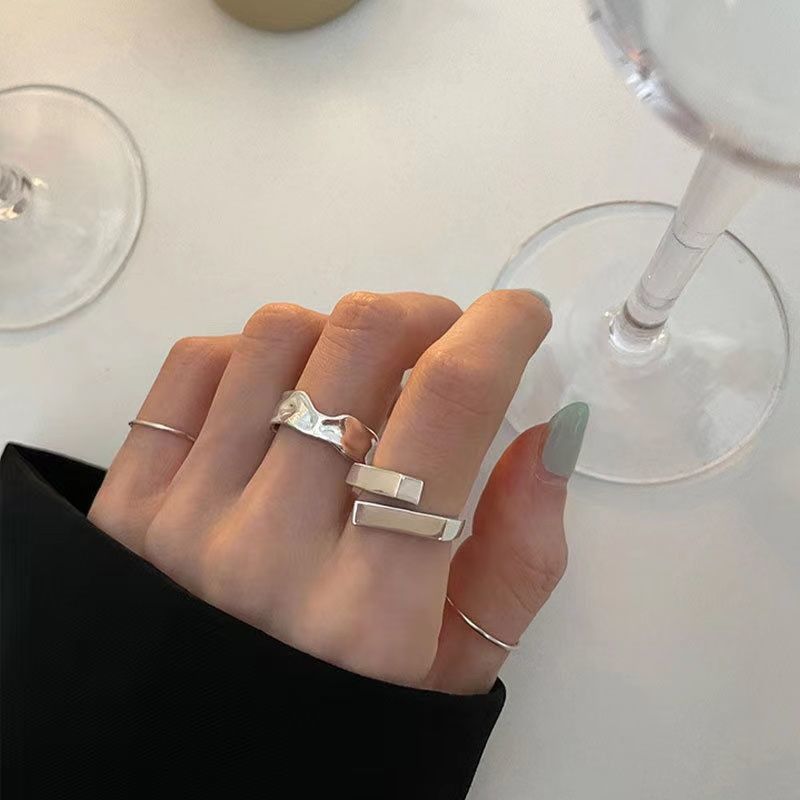 Jewelry Vibe Jewelry Rings Open Size Chrome Ring (Size 7-13) Size ONE SIZE - 3 Thumbnail