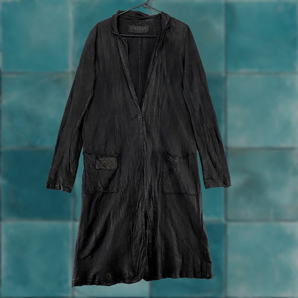 NASA Rundholz Jacket Avant Garde Dip Gloss Coat Womens L/XL NASA Patch Duster Gothic Long Sleeve Black TRENCH Coat Size XL / US 12-14 / IT 48-50 - 1 Thumbnail