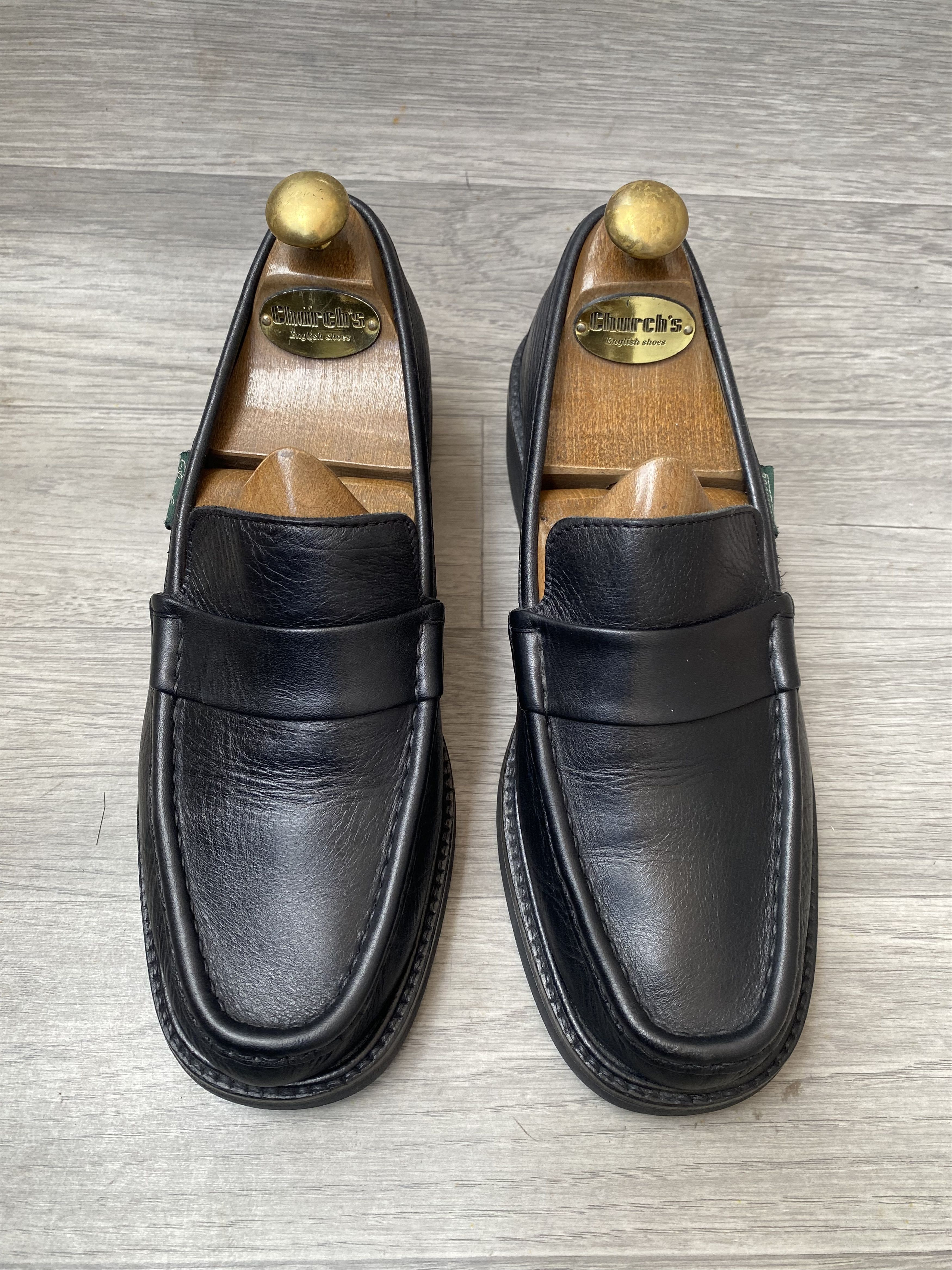 Paraboot Paraboot reims black leather penny loafers sz 40 Size US 7 / EU 40 - 4 Thumbnail