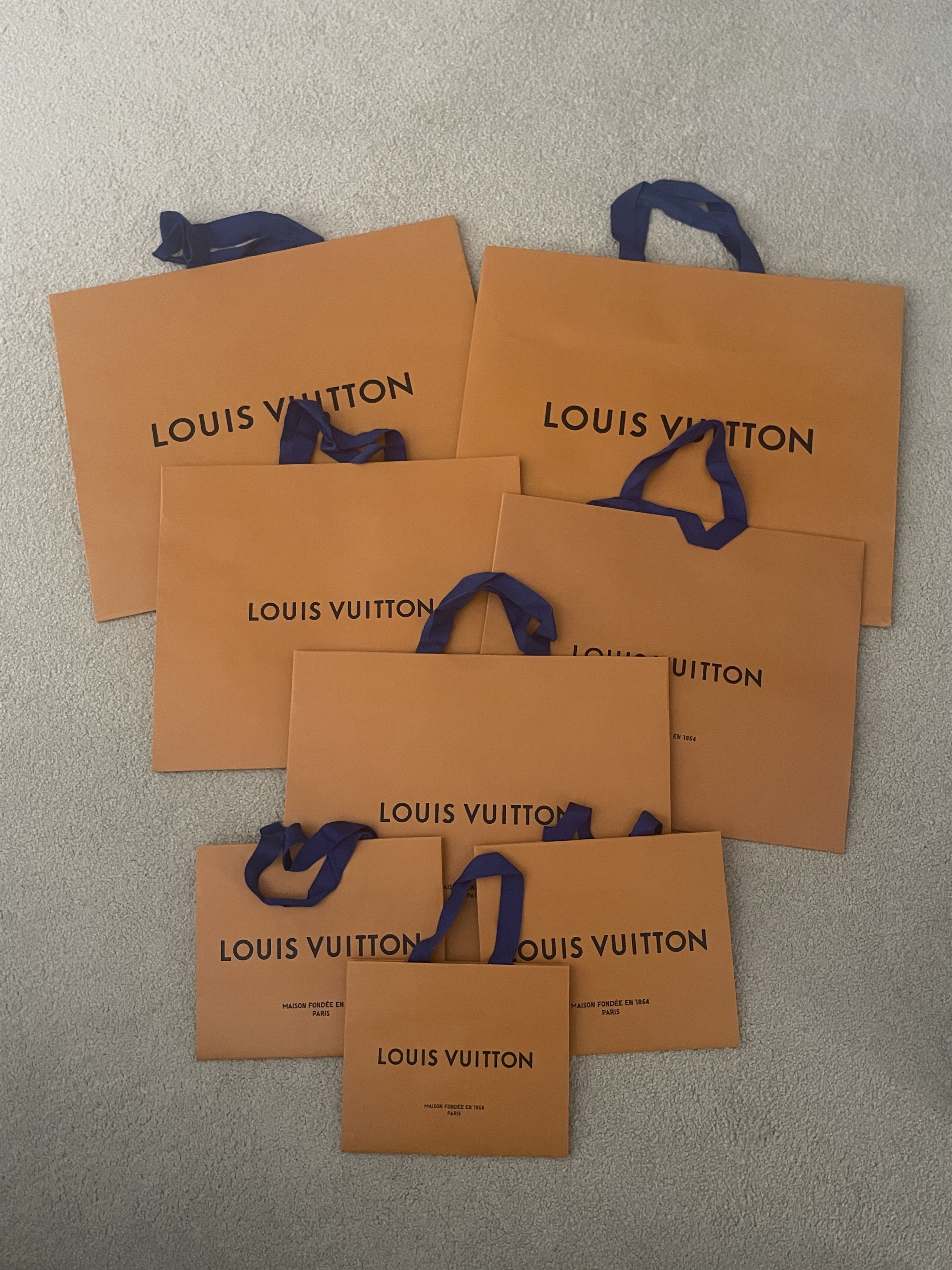 Louis Vuitton Louis Vuitton Orange Shopping Bags - All Sizes Size ONE SIZE - 7 Thumbnail