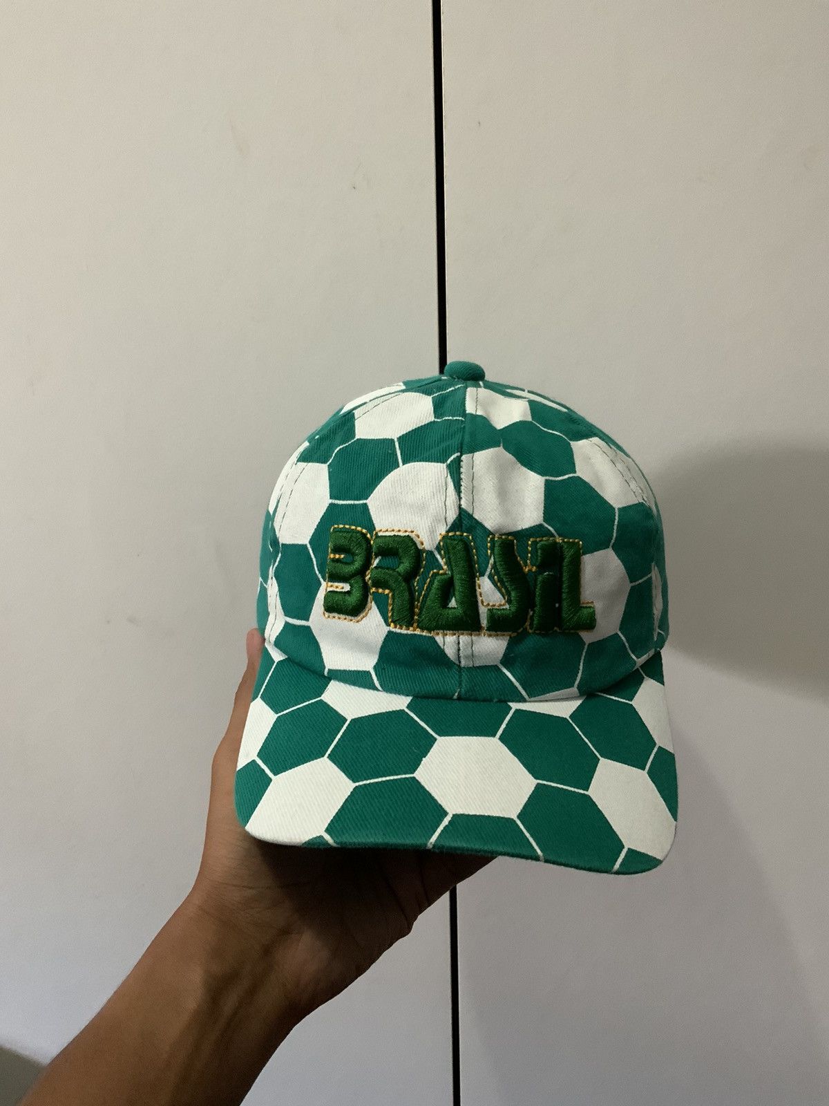 Vintage Brasil Football Hat Cap Size ONE SIZE - 1 Thumbnail