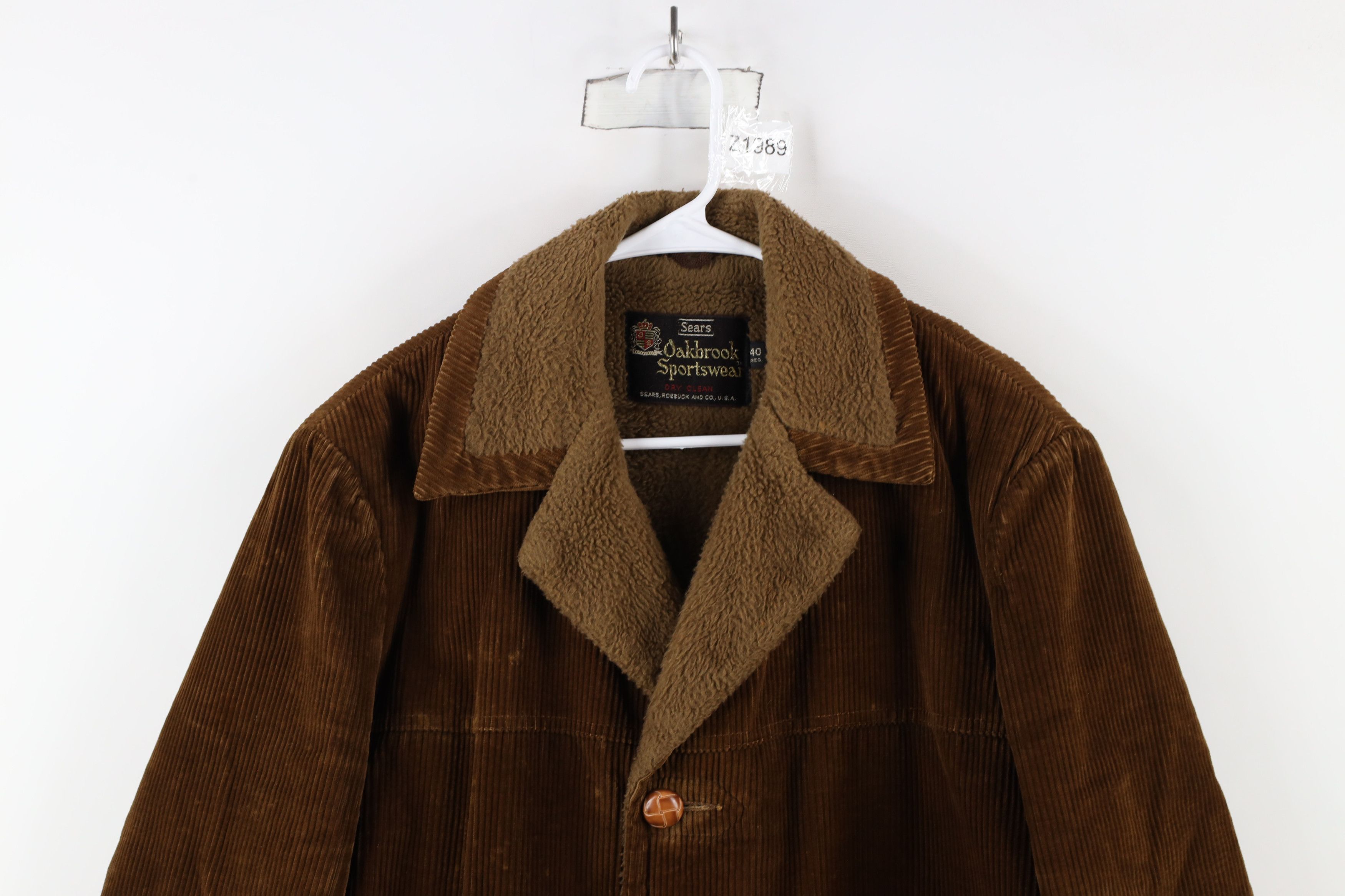 Vintage Vintage 60s 70s Streetwear Fleece Lined Corduroy Jacket USA Size US L / EU 52-54 / 3 - 2 Thumbnail