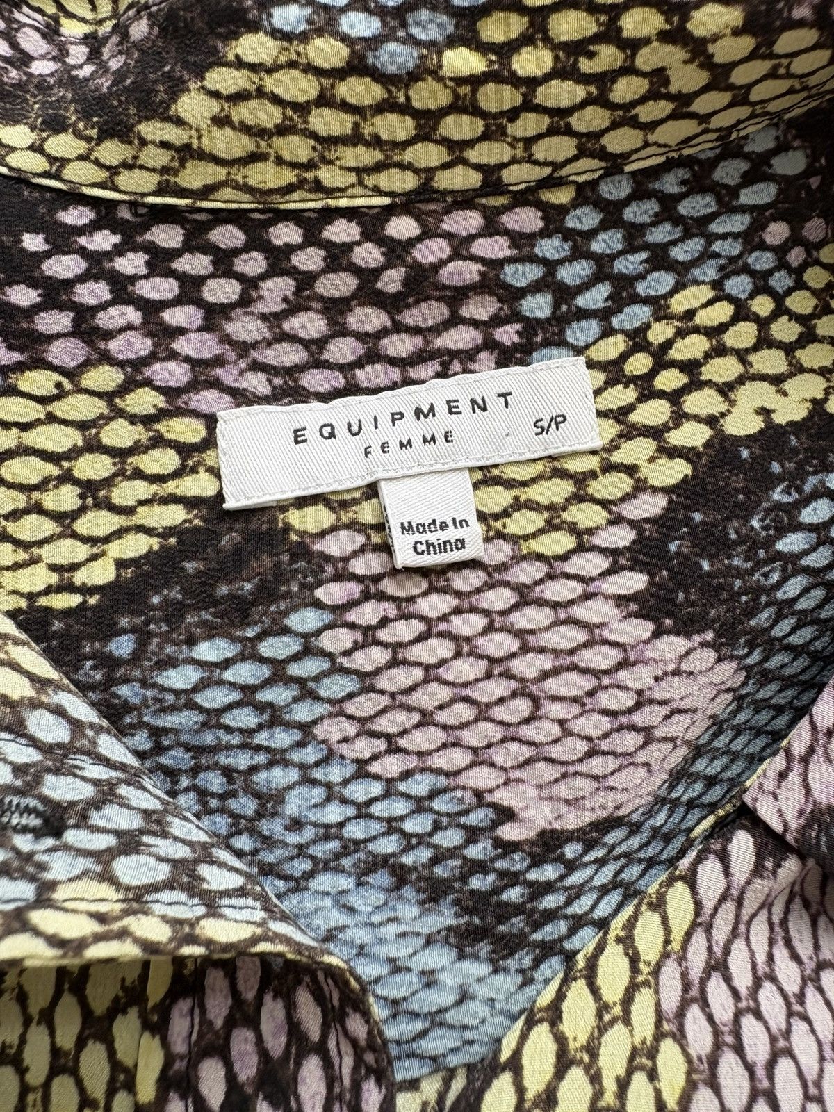 Equipment Equipment Snake Print Silk Blouse Size S Size S / US 4 / IT 40 - 2 Thumbnail