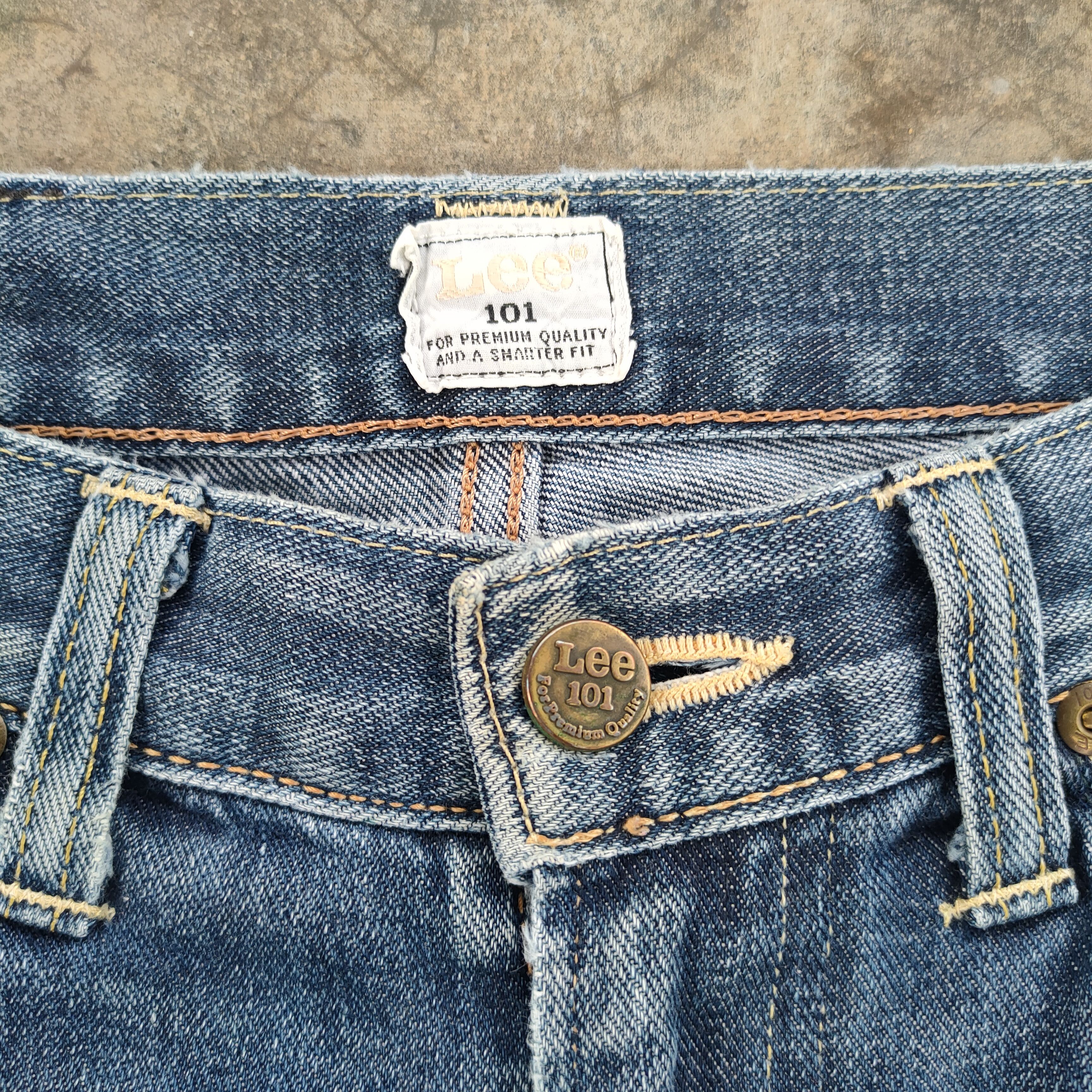 Lee VINTAGE LEE 101 FADED DISTRESSED JEANS DENIM PANTS Size US 29 - 6 Thumbnail