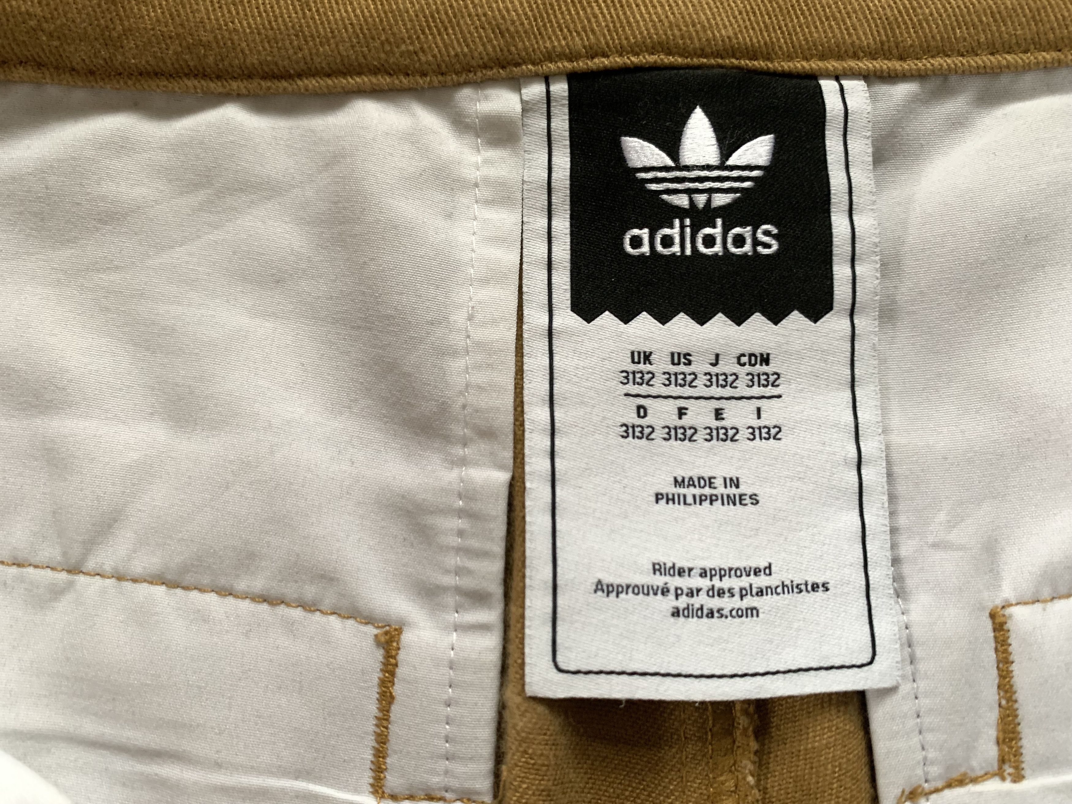 Adidas Adidas Skateboarding Men’s Beige Casual Pants Trousers Size US 31 - 9 Thumbnail