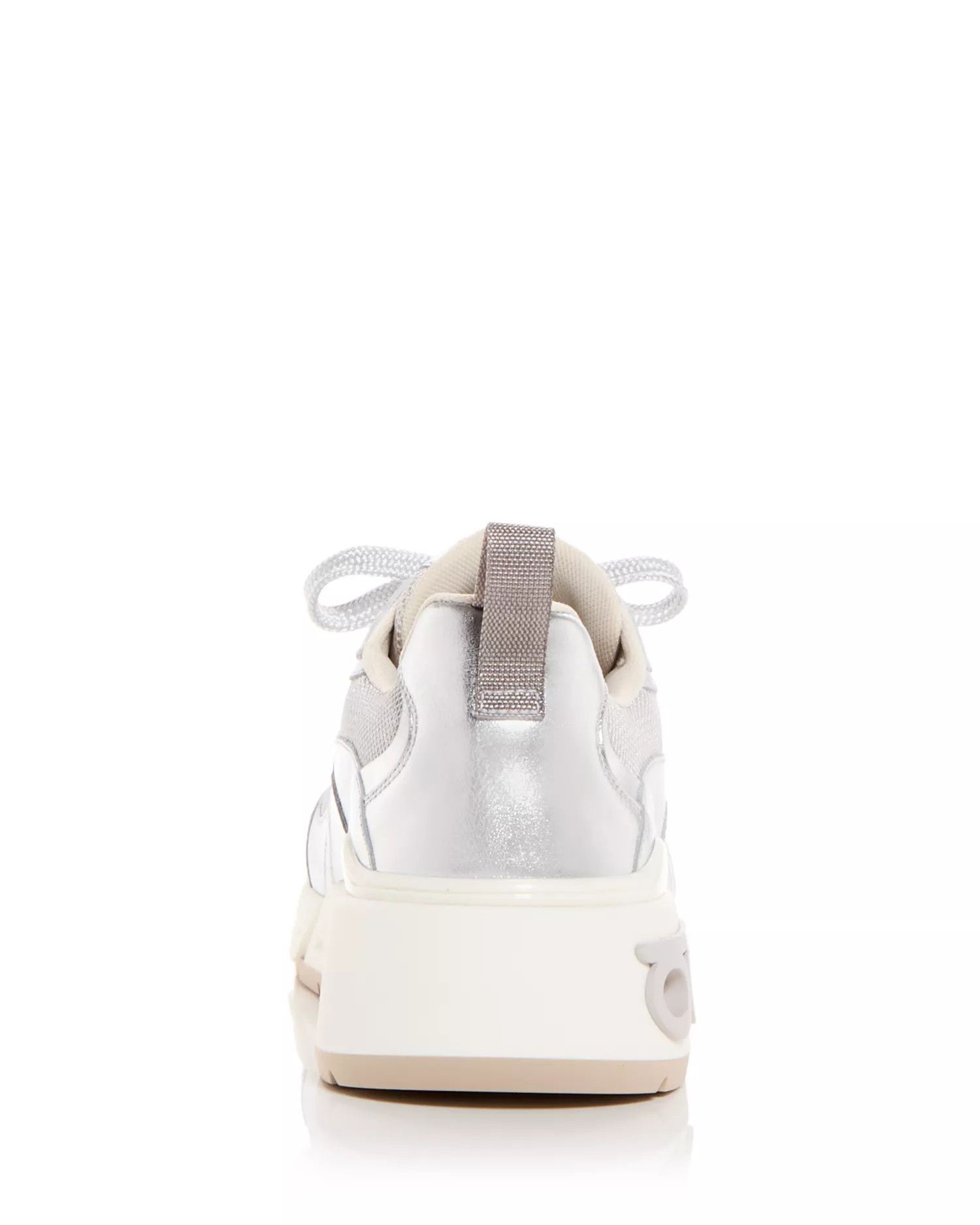 Salvatore Ferragamo o1y0426 Low-Top Sneakers in Silver Size US 8.5 / IT 38.5 - 5 Thumbnail