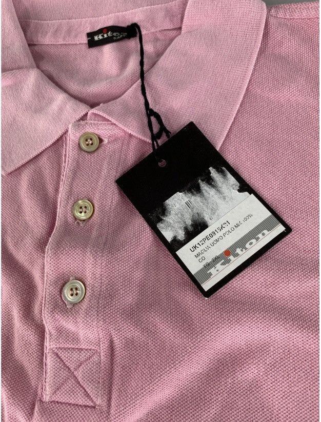 Kiton Kiton 🇮🇹 Dusty Rose 3-Button Cotton Resort Polo Shirt XXL NWT Size US XXL / EU 58 / 5 - 6 Thumbnail