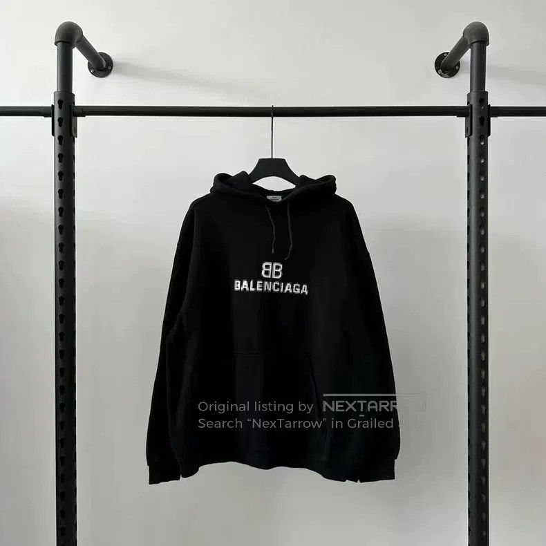 Balenciaga Double B mosaic logo hoodie