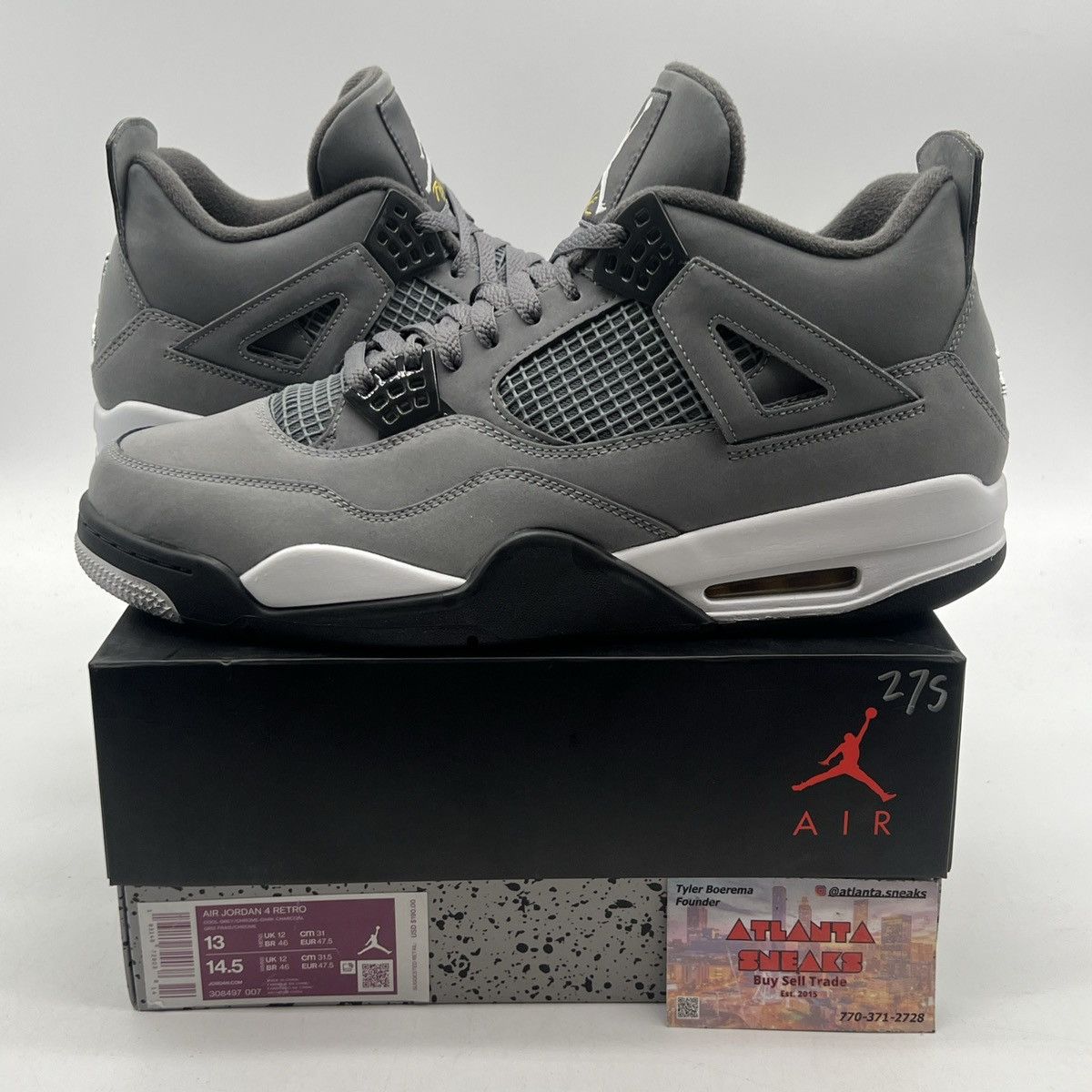 Jordan Brand Air Jordan 4 cool grey Size US 13 / EU 46 - 1 Thumbnail
