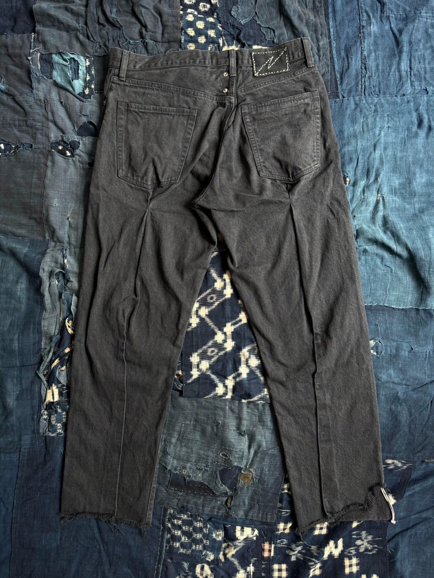 Visvim VISVIM 23SS ICT CMYK Tacked Crash Jeans Black 3 Size US 40 / EU 56 - 2 Thumbnail
