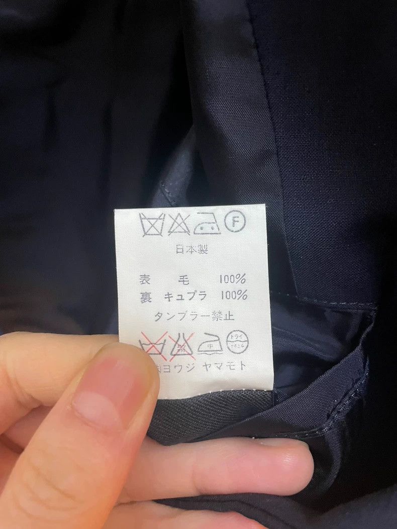 Yohji Yamamoto Yohji Yamamoto 91SS dark blue print blazer Size 38S - 8 Thumbnail