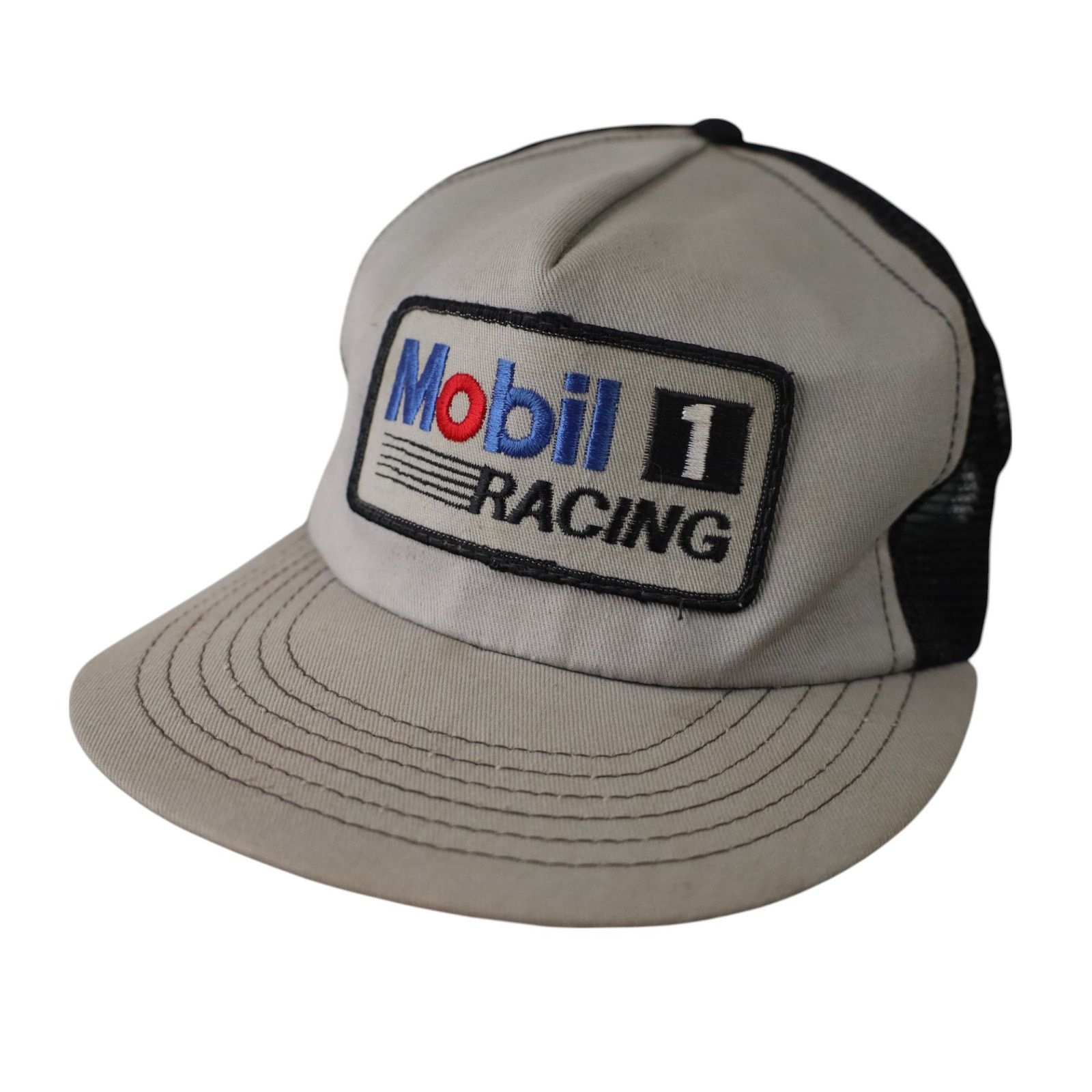 Vintage Vintage Mobile 1 Racing Mesh Trucker Hat Size ONE SIZE - 1 Thumbnail