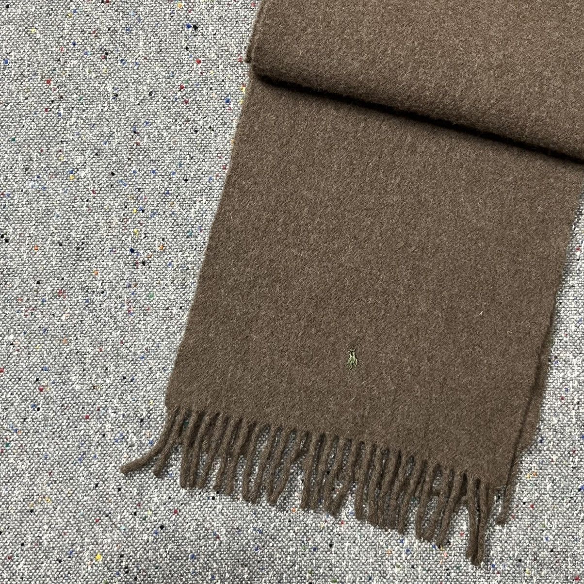 Ralph Lauren Vintage Ralph Lauren Brown Heather “Lamb Wool Scarf” Size ONE SIZE - 3 Thumbnail