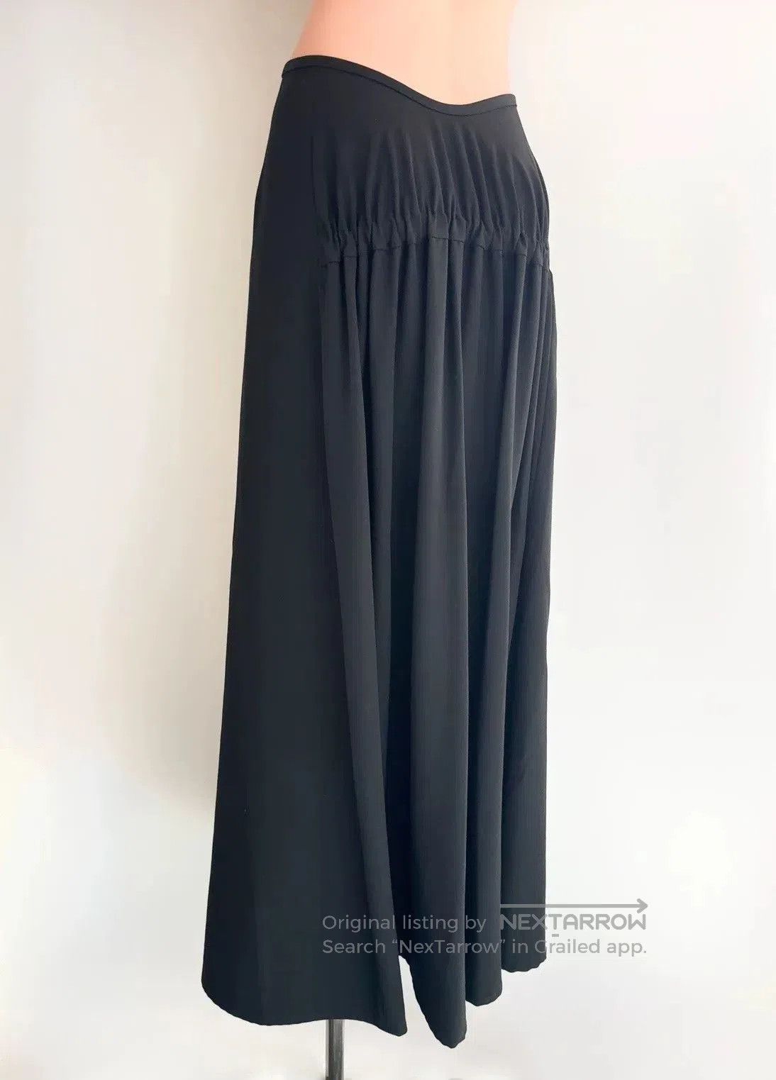 Y's Yohji Yamamoto Pleated Black Skirt. Size 26" / US 2 / IT 38 - 1 Thumbnail