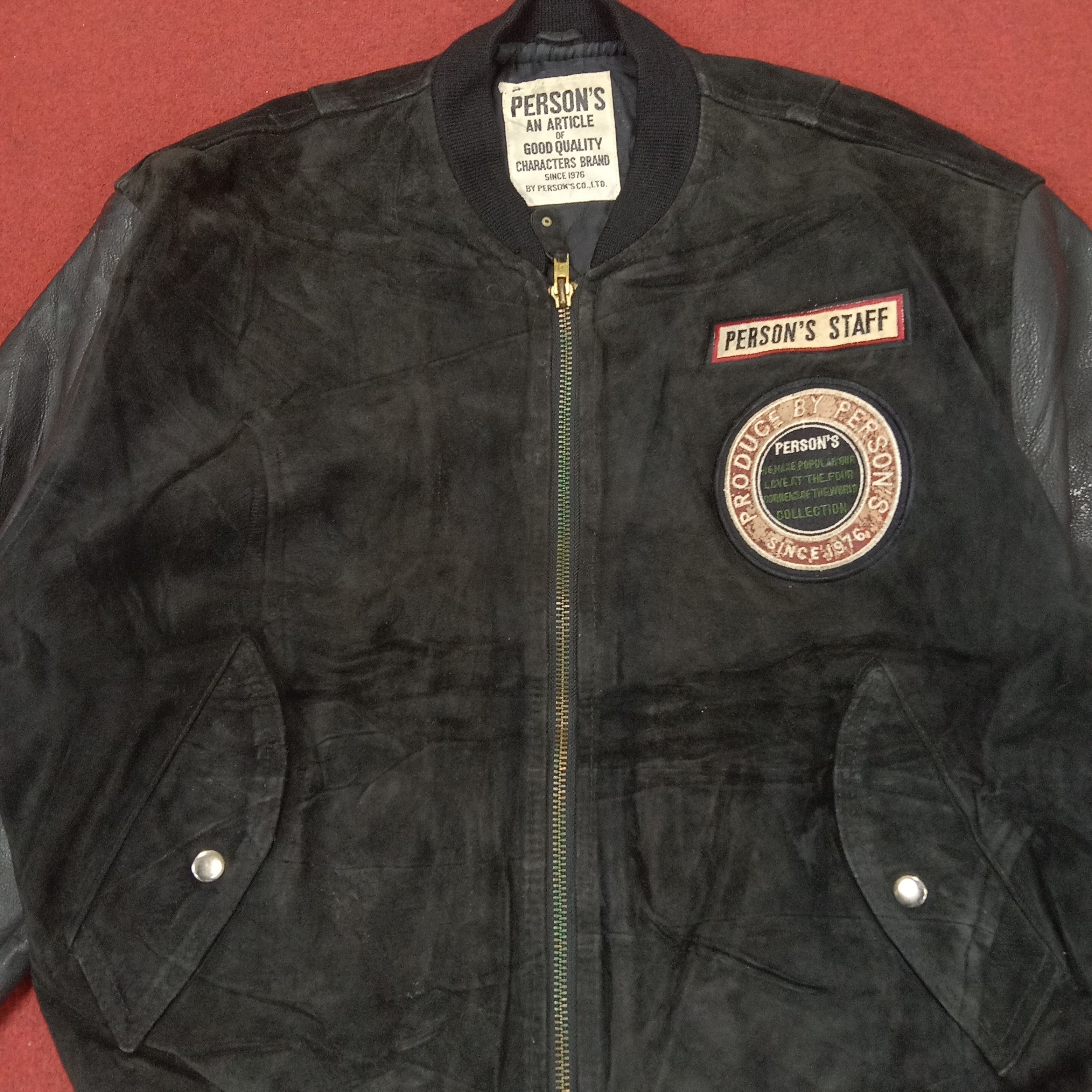 PERSON'S × Vintage Person's Collection Riders Bikers Style Varsity Jacket Size US L / EU 52-54 / 3 - 4 Thumbnail