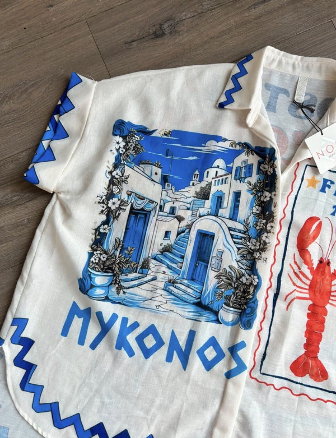 Other NOS Paris white mykons shirt pronted one size Size ONE SIZE - 7 Thumbnail