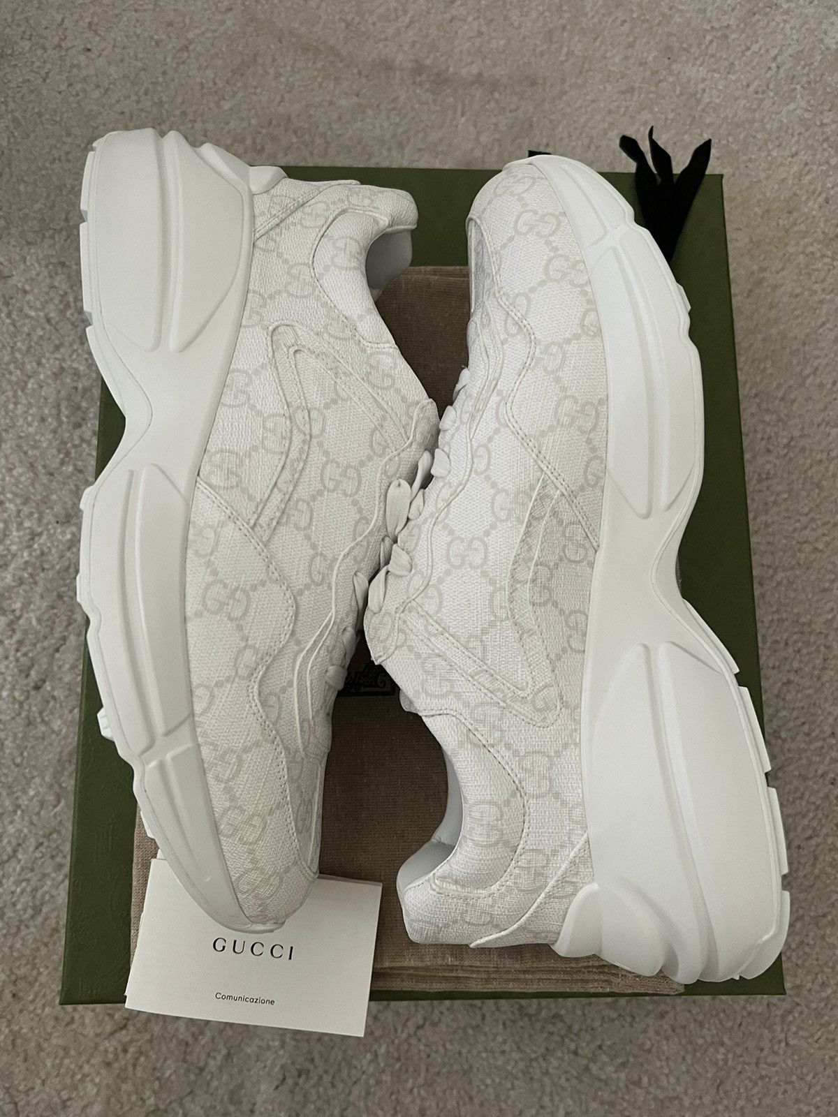 Gucci Gucci Rhyton White GG Supreme Size US 8 / EU 41 - 5 Thumbnail