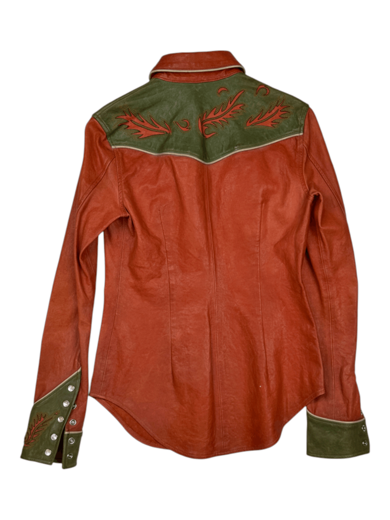 Ralph Lauren Ralph Lauren Orange And Green Cowboy Jacket Size XS / US 0-2 / IT 36-38 - 2 Thumbnail