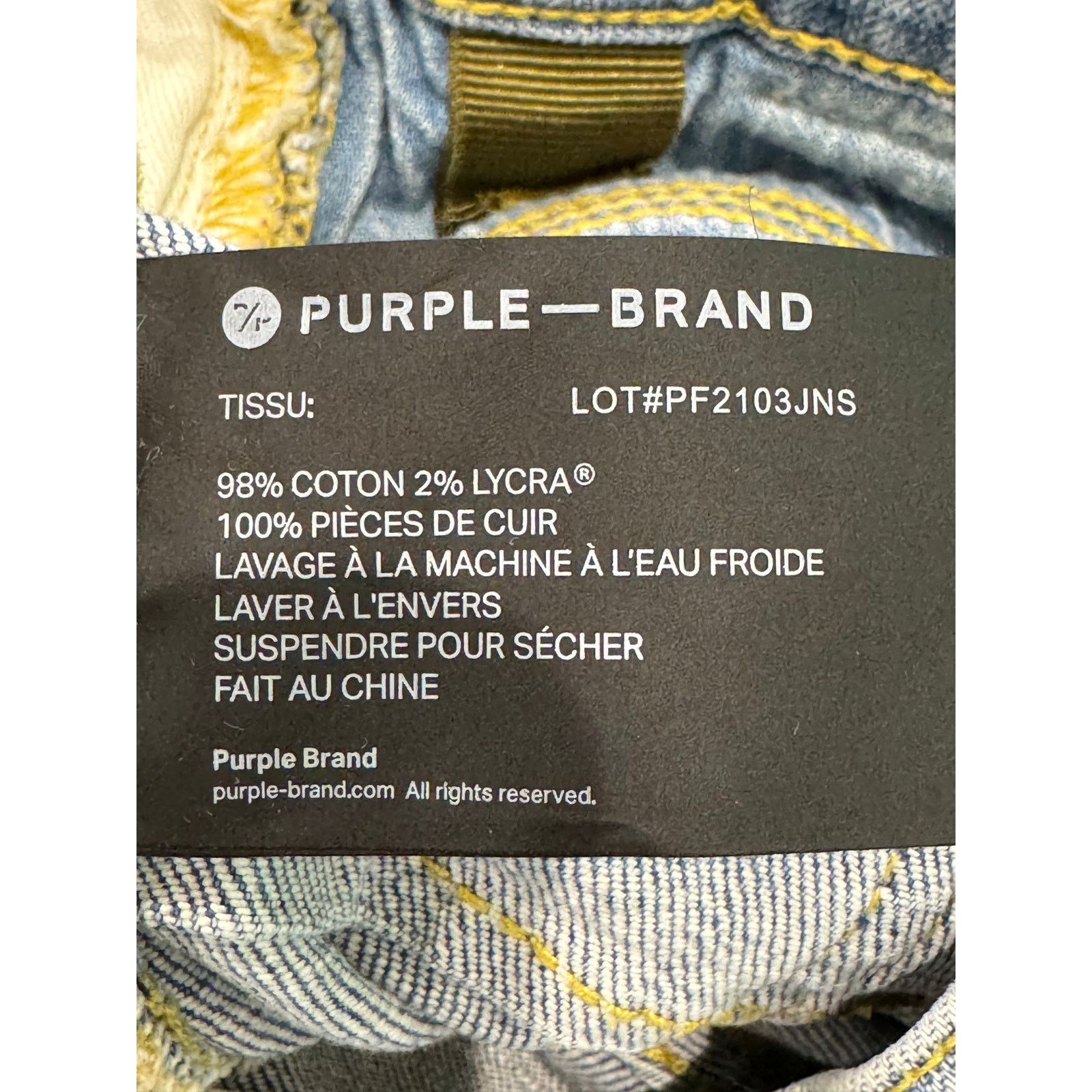 Purple Brand Purple Brand Light Wash Ripped Blue Jeans Size US 32 / EU 48 - 7 Thumbnail
