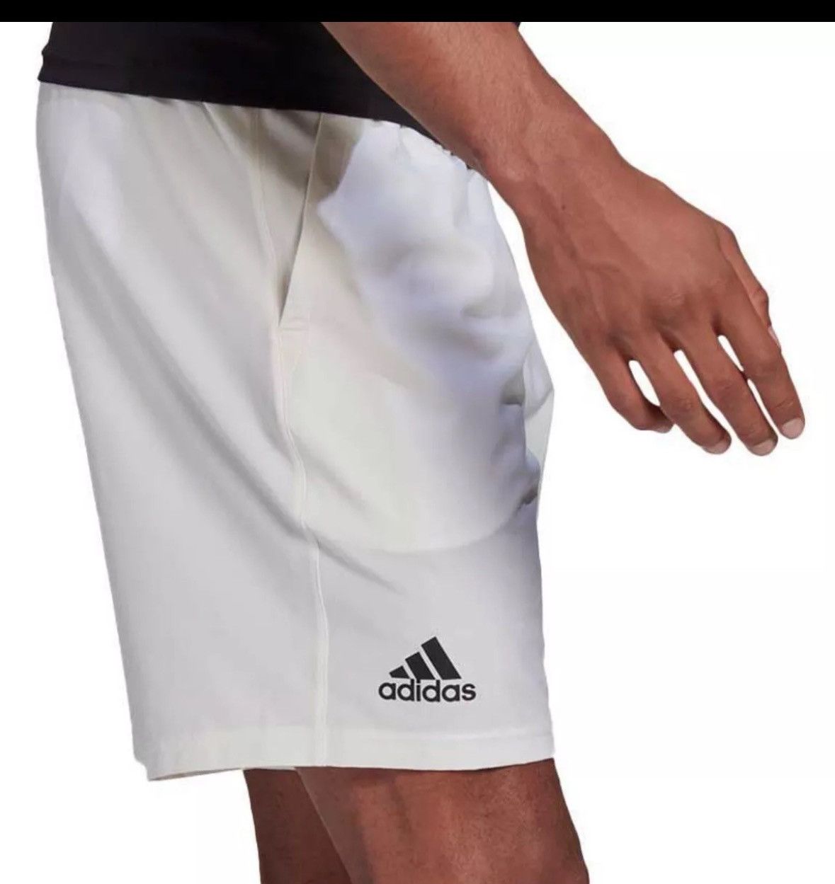 Adidas Adidas Club Stretch Woven Men's Training Shorts GH7222 White Size US 35 - 1 Thumbnail