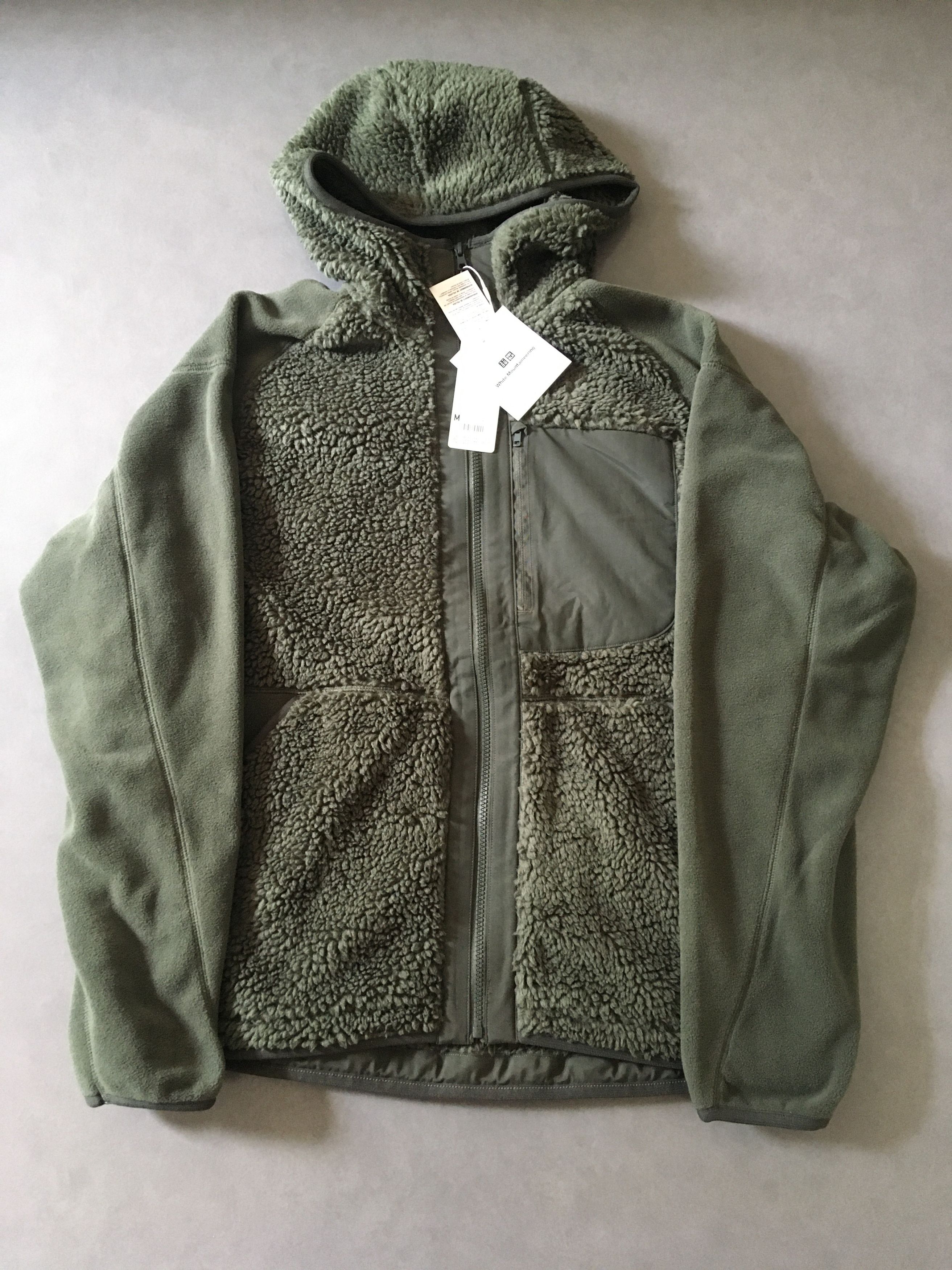 uniqlo x white mountaineering fleece hoodie sweatshirt