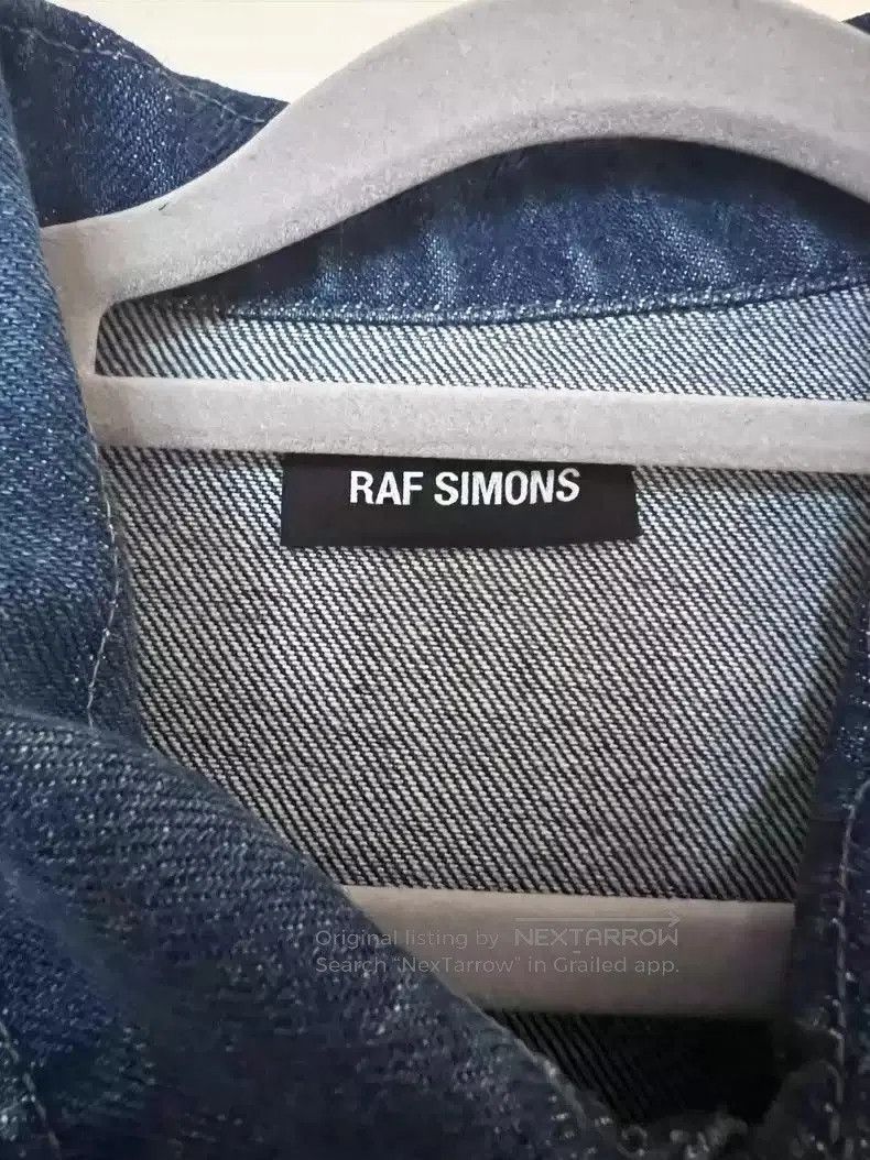 Raf Simons Denim branded shirt coat.
