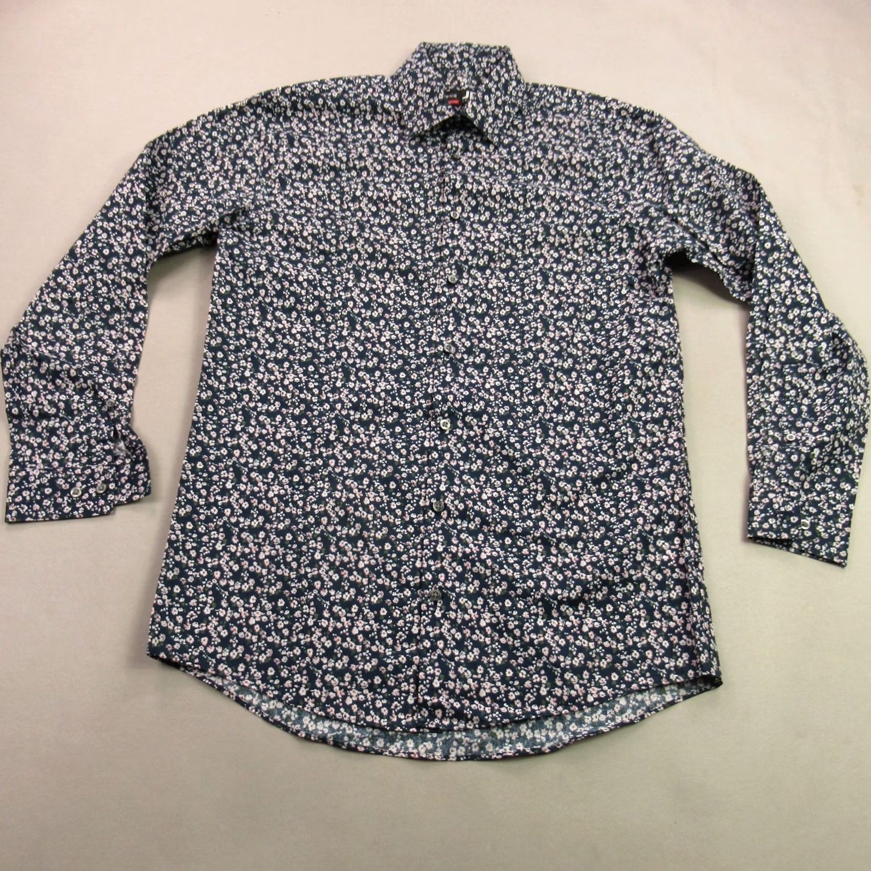 Vintage J. Ferrar Shirt Mens Medium Long Sleeve Floral Casual Slim Fit Size US M / EU 48-50 / 2 - 2 Thumbnail