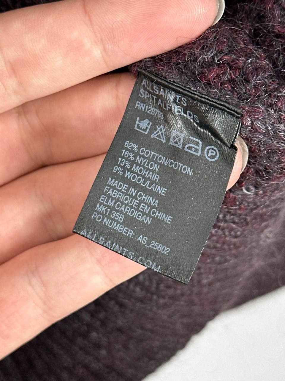 Allsaints Vintage Allsaints Spitalfields Wool Heavyweight Cardigan Size US XL / EU 56 / 4 - 8 Thumbnail