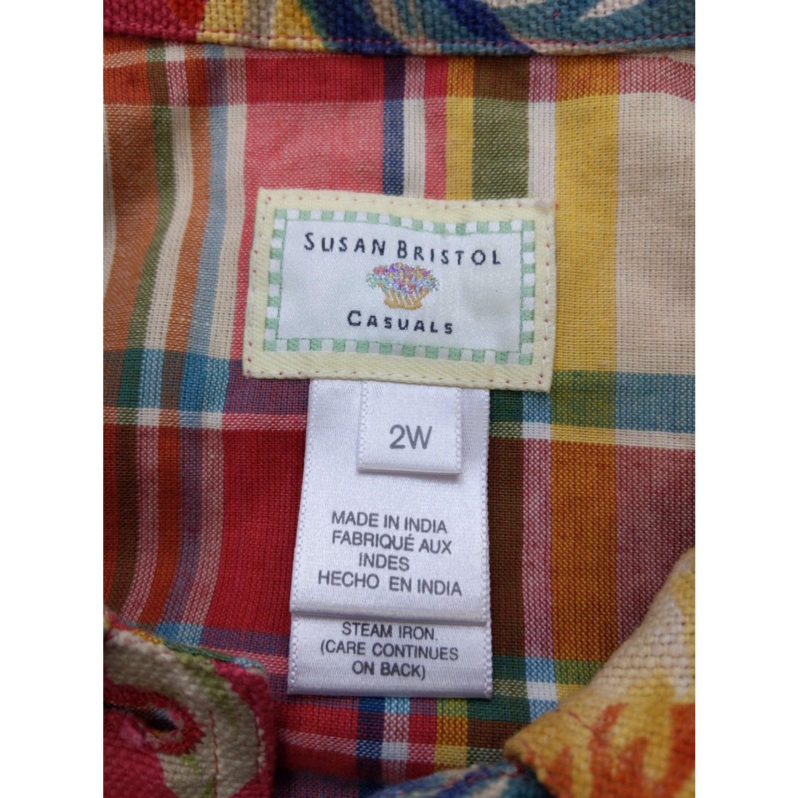 Vintage VINTAGE Susan Bristol Jacket Womens 2W Red Floral Tropical Short Sleeve Button Front Size 26" / US 2 / IT 38 - 4 Thumbnail