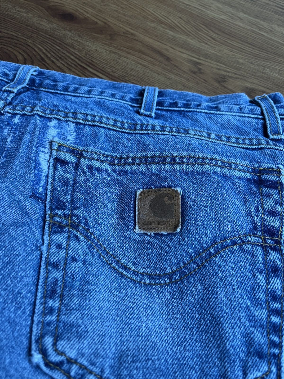 Carhartt × Vintage Carhartt Made in USA Flannel Lined Denim Pants Size US 38 / EU 54 - 6 Thumbnail