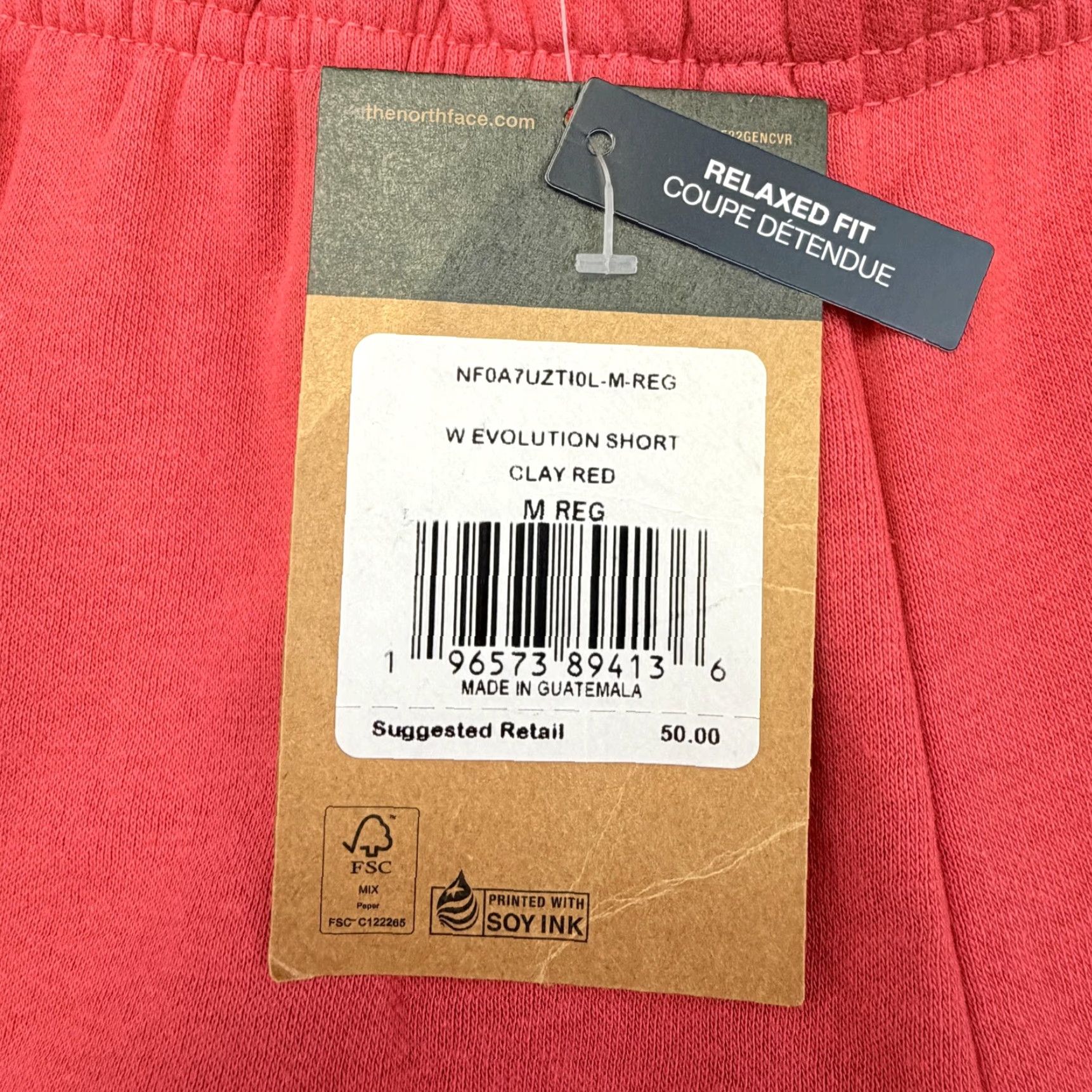 The North Face The North Face Evolution Shorts Womens M Red French Terry Lounge Size 32" / US 10 / IT 46 - 3 Thumbnail