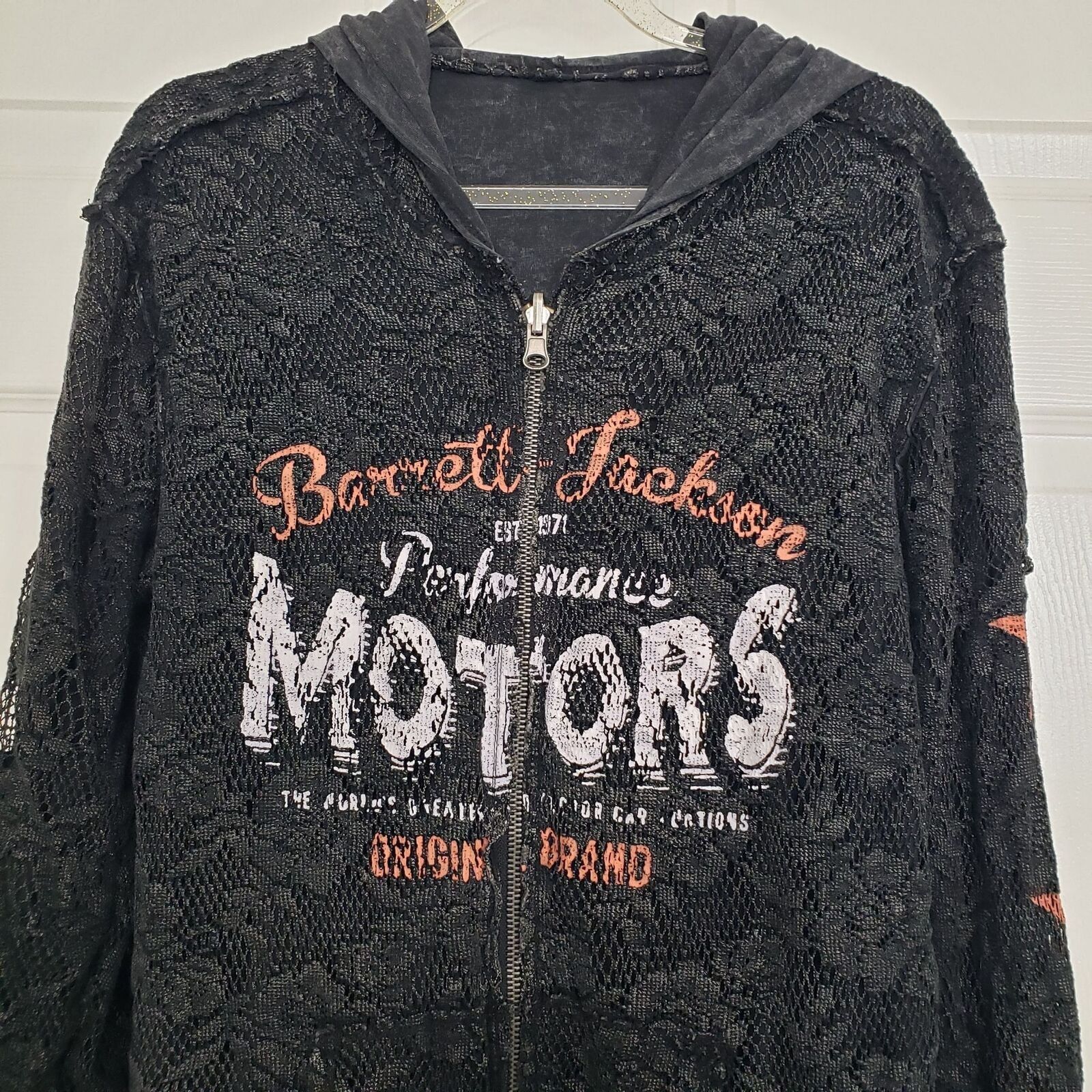Designer Barrett Jackson Lace Distressed Reversible Jacket Womens M Size M / US 6-8 / IT 42-44 - 2 Thumbnail